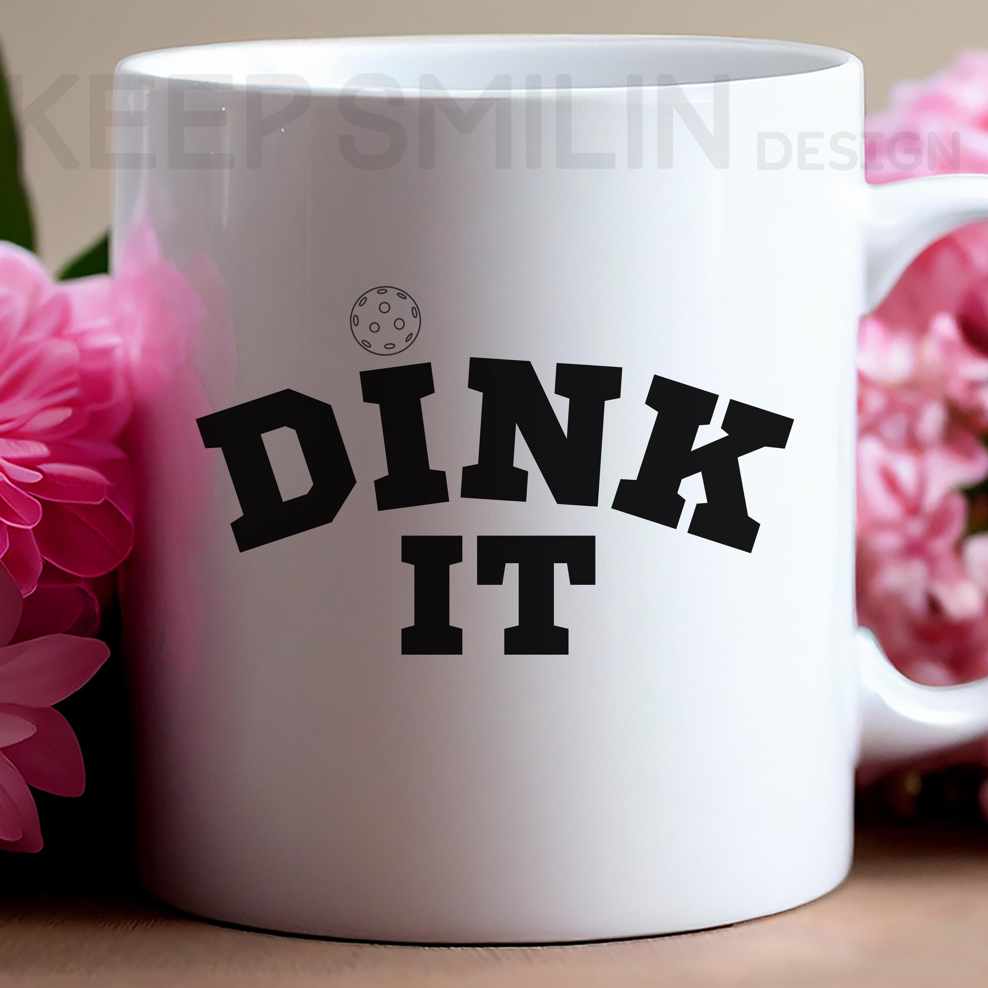 Dink It Mug, Pickleball lover - Ceramic Coffee Cup for Sports Fans, Gift for Pickleball Player, Unique Drinkware, Pickleball Tournament Gift