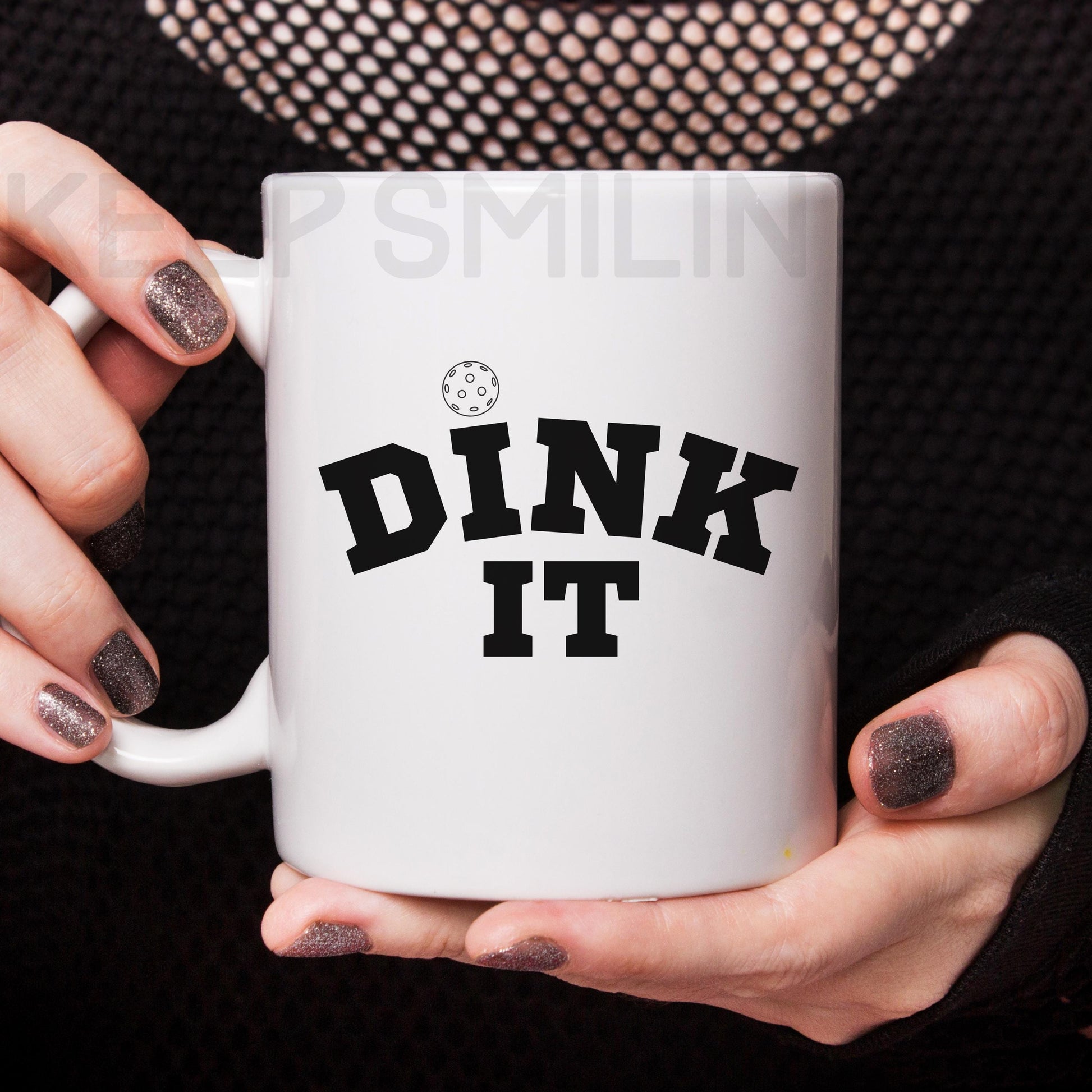Dink It Mug, Pickleball lover - Ceramic Coffee Cup for Sports Fans, Gift for Pickleball Player, Unique Drinkware, Pickleball Tournament Gift