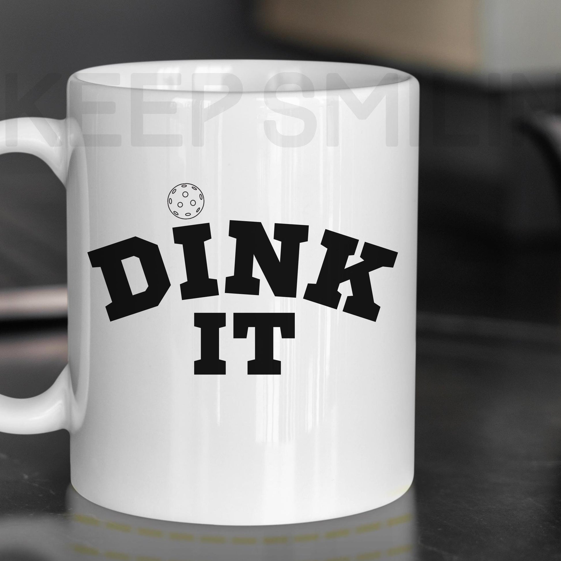 Dink It Mug, Pickleball lover - Ceramic Coffee Cup for Sports Fans, Gift for Pickleball Player, Unique Drinkware, Pickleball Tournament Gift
