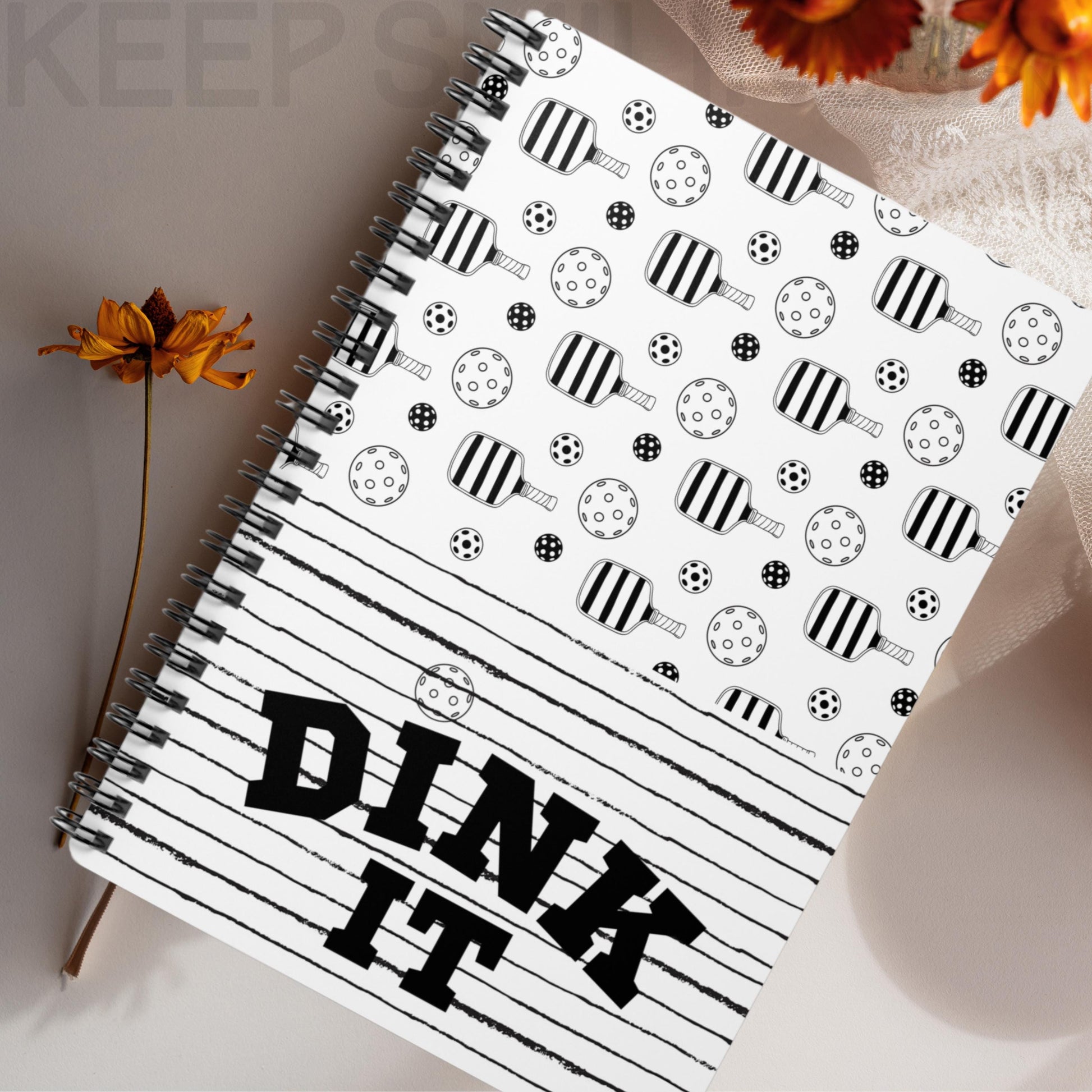 Dink It Journal Pickleball Spiral Notebook - Ruled Line, Notebook for Pickleball Lover, Pickleball Gift, Pickleball Accessory, Ruled Line