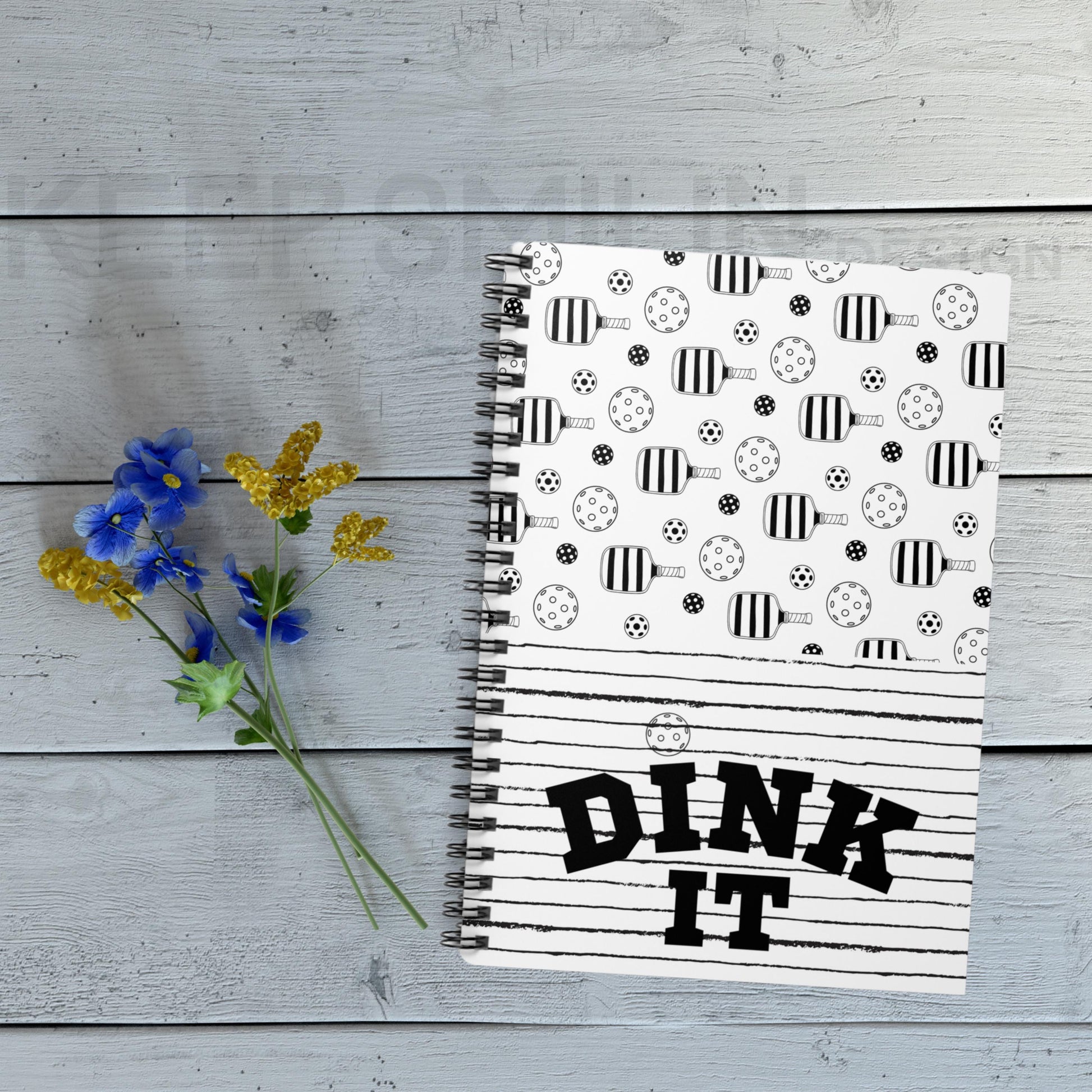 Dink It Journal Pickleball Spiral Notebook - Ruled Line, Notebook for Pickleball Lover, Pickleball Gift, Pickleball Accessory, Ruled Line