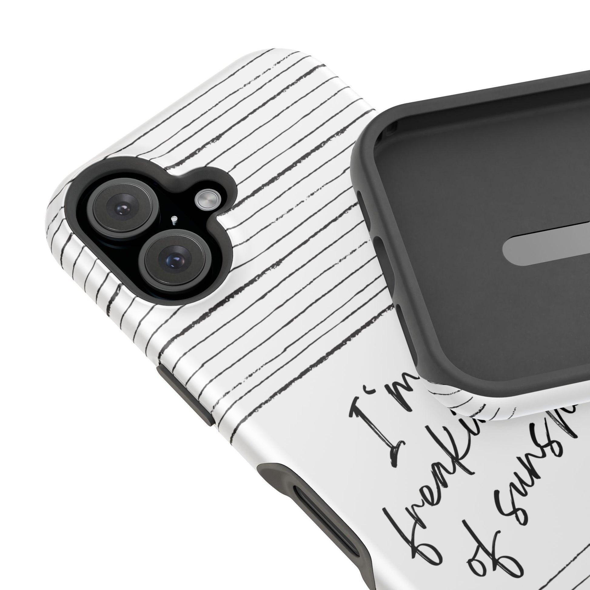 Magnetic Tough Cases, Im a Freakin Ray of Sunshine iPhone Case, Fun Positive Vibes, Gift for Optimistic Friend, Protective Phone Cover