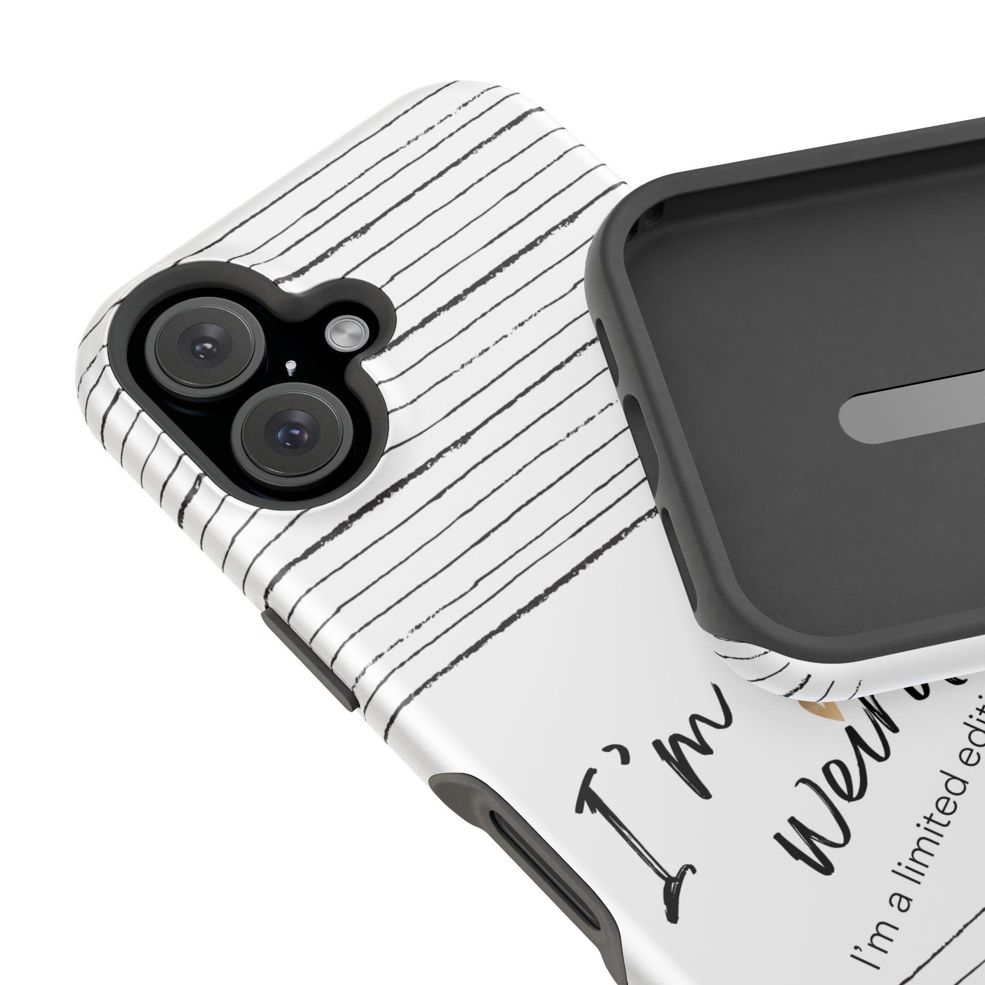 Magnetic iPhone Case, Not Weird Limited Edition Tough Case for iPhone, Unique Gift, Funny Phone Accessories, Quirky Phone Cover, Cool Tech