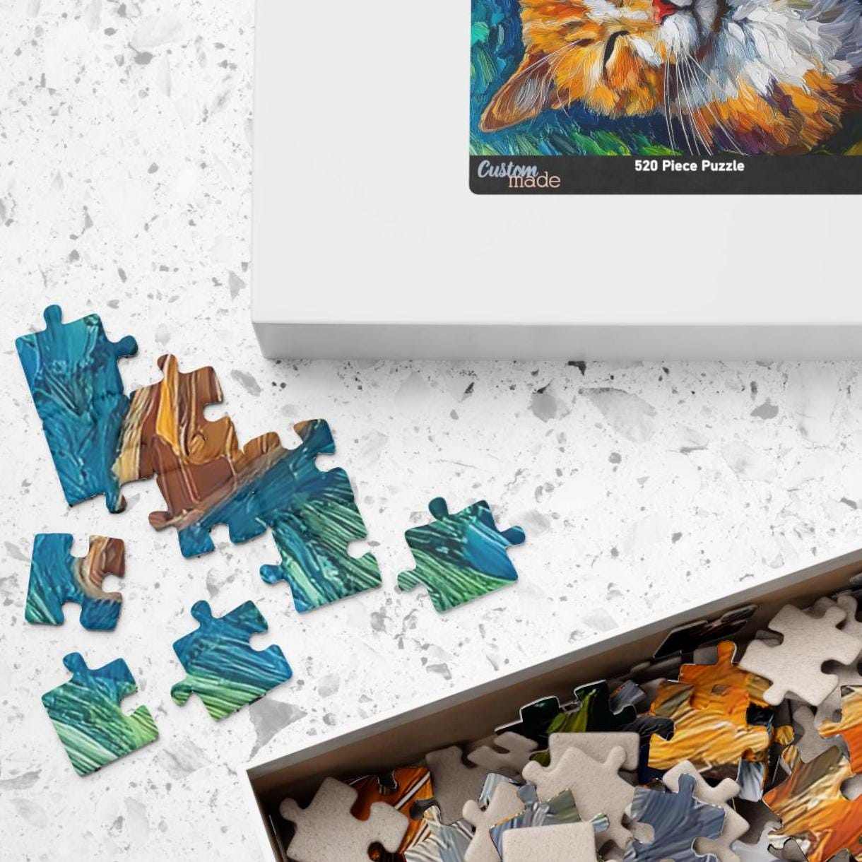 Sleeping Cozy Cat Puzzle-Fun for Cat Lovers, 110-1014 Pieces, Perfect Gift for Family, Friends, Holidays, Relaxing Activity, Cat Lady Gift