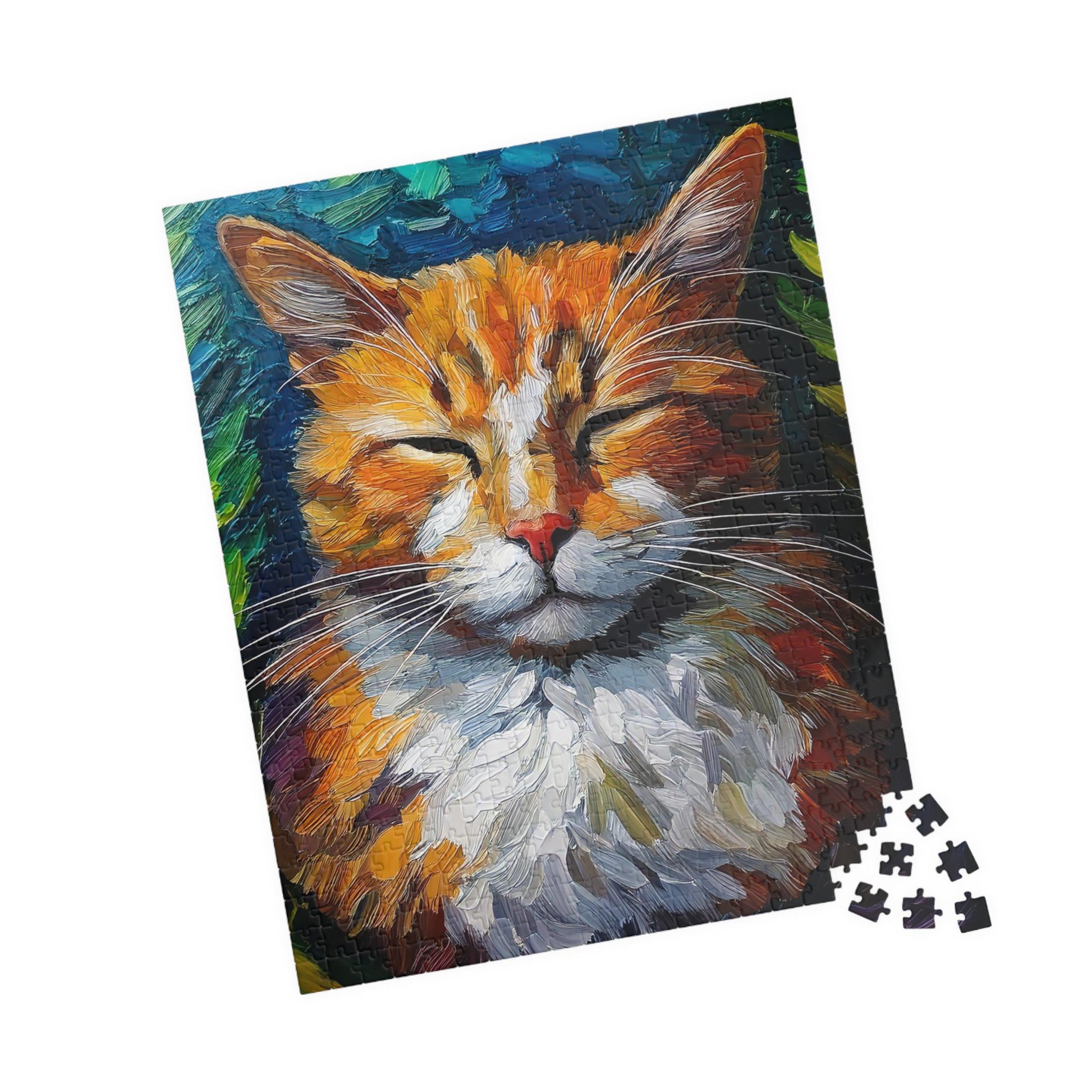 Sleeping Cozy Cat Puzzle-Fun for Cat Lovers, 110-1014 Pieces, Perfect Gift for Family, Friends, Holidays, Relaxing Activity, Cat Lady Gift