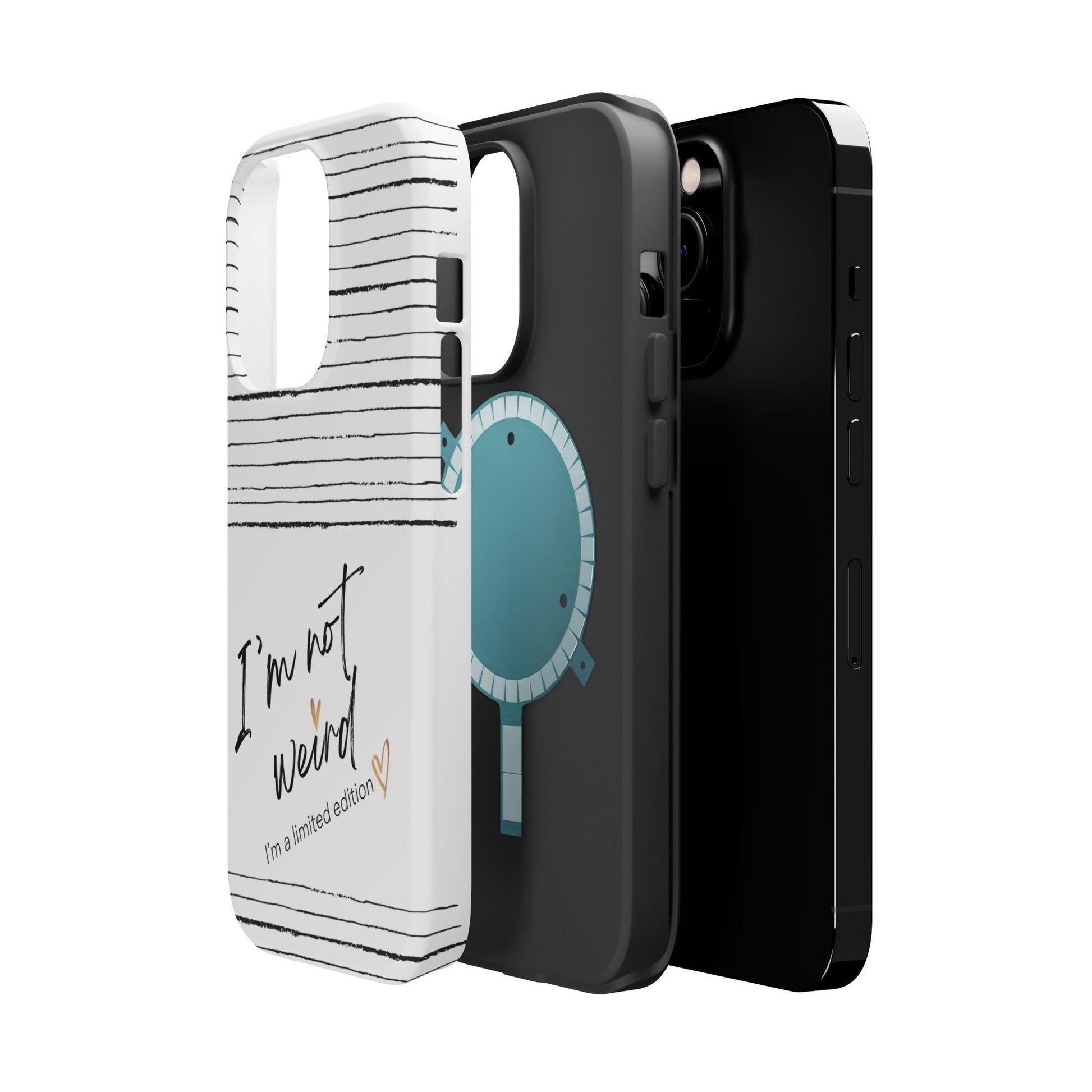 Magnetic iPhone Case, Not Weird Limited Edition Tough Case for iPhone, Unique Gift, Funny Phone Accessories, Quirky Phone Cover, Cool Tech