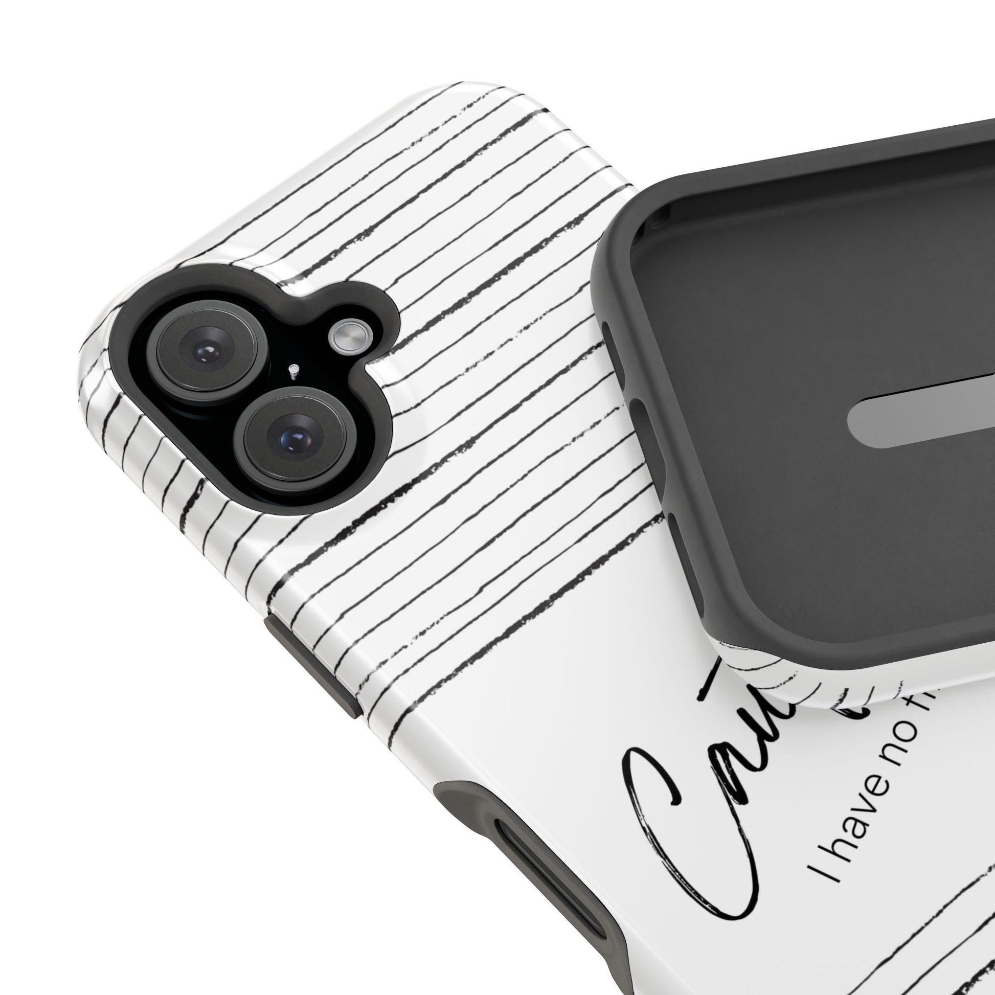 Funny Caution I Have No Filter iPhone MAG Case, Sarcastic Phone Cover, Magnetic Tough Cases, Snarky Phone Accessory, Witty Tech Protector,