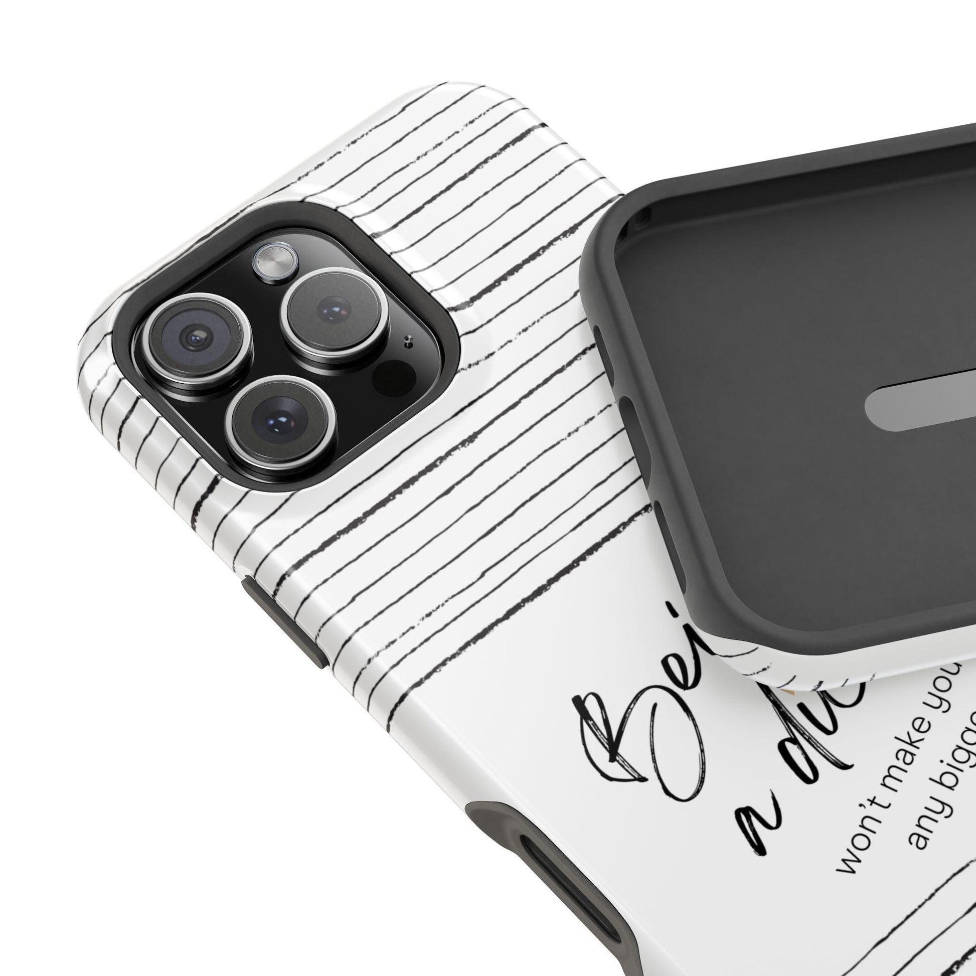 Magnetic Tough Cases, Funny iPhone Case, Sarcastic Phone Cover, Rude Joke Gift, Tough Phone Shell, Being a dick wont make yours bigger