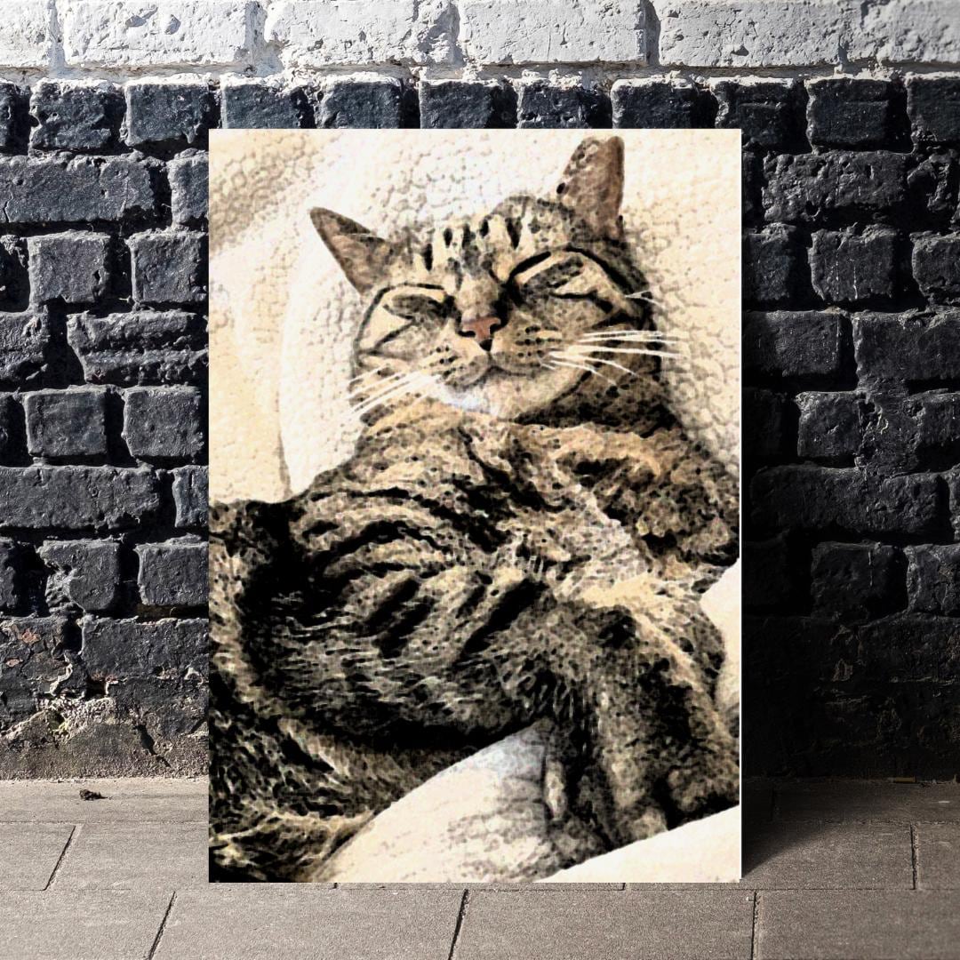 Cat Lover Vertical Poster, Matte Wall Art Print, Cute Kitten Home Decor, Feline Animal Artwork, Cat Mom Gift, Whimsical Kitty Room Decor,