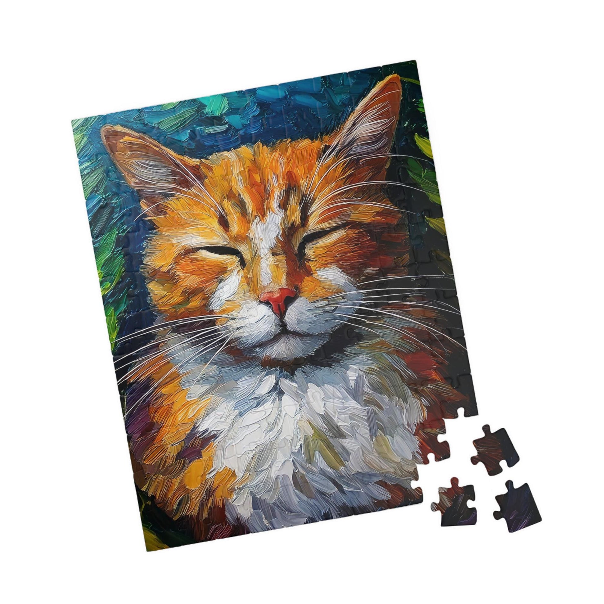Sleeping Cozy Cat Puzzle-Fun for Cat Lovers, 110-1014 Pieces, Perfect Gift for Family, Friends, Holidays, Relaxing Activity, Cat Lady Gift