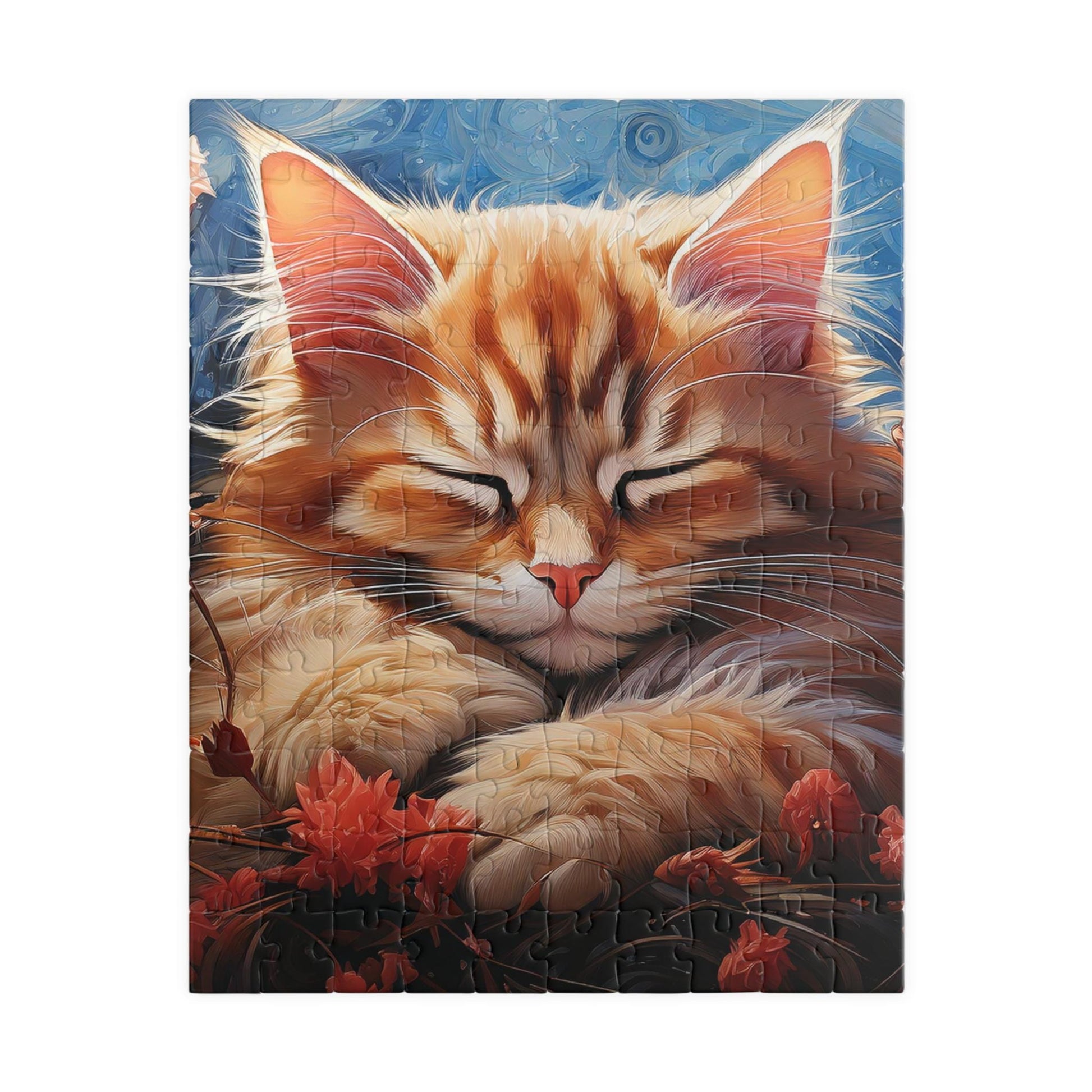 Sleeping Cozy Cat Puzzle-Fun for Cat Lovers, 110-1014 Pieces, Perfect Gift for Family, Friends, Holidays, Relaxing Activity, Cat Lady Gift