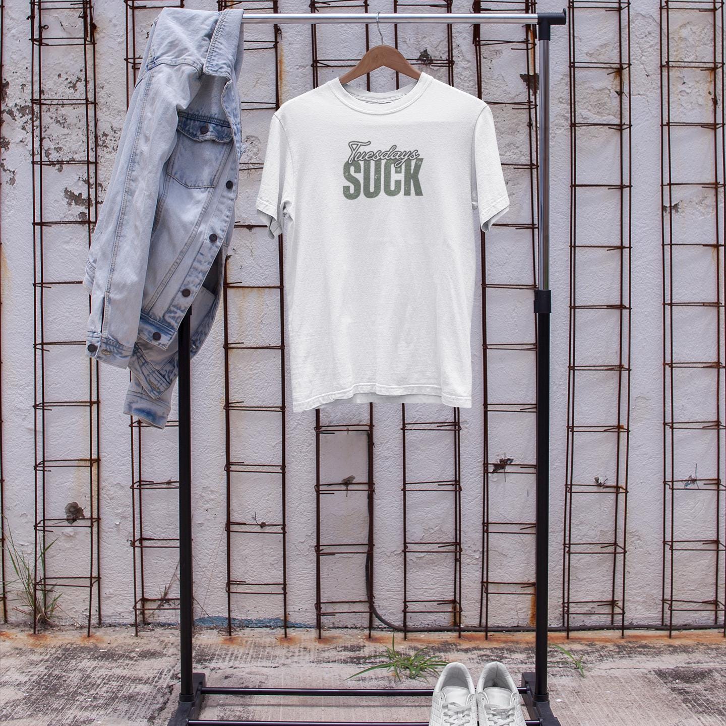 Funny Tuesdays SUCK Unisex Heavy Cotton Tee,Short Sleeve Shirt,Humorous Graphic Tee, Casual Top,Sarcasm Tee,Cool Tee,Unisex, Graduation Gift