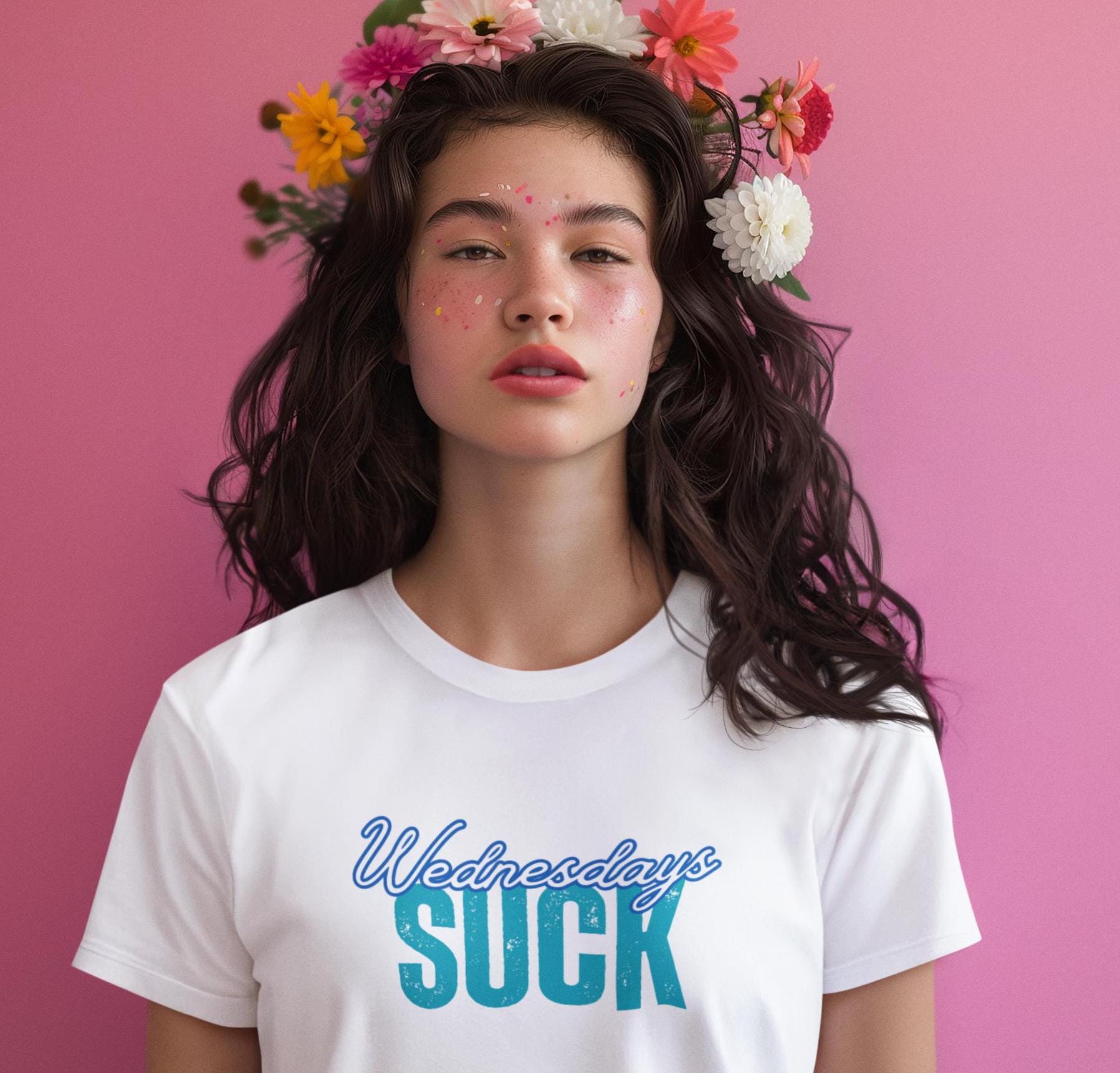 Wednesdays SUCK Unisex Tee,Sarcastic Graphic T-Shirt, Funny Gift for Him or Her,Casual Cotton Shirt, Humorous Top, Comfortable Tee,Grad Gift