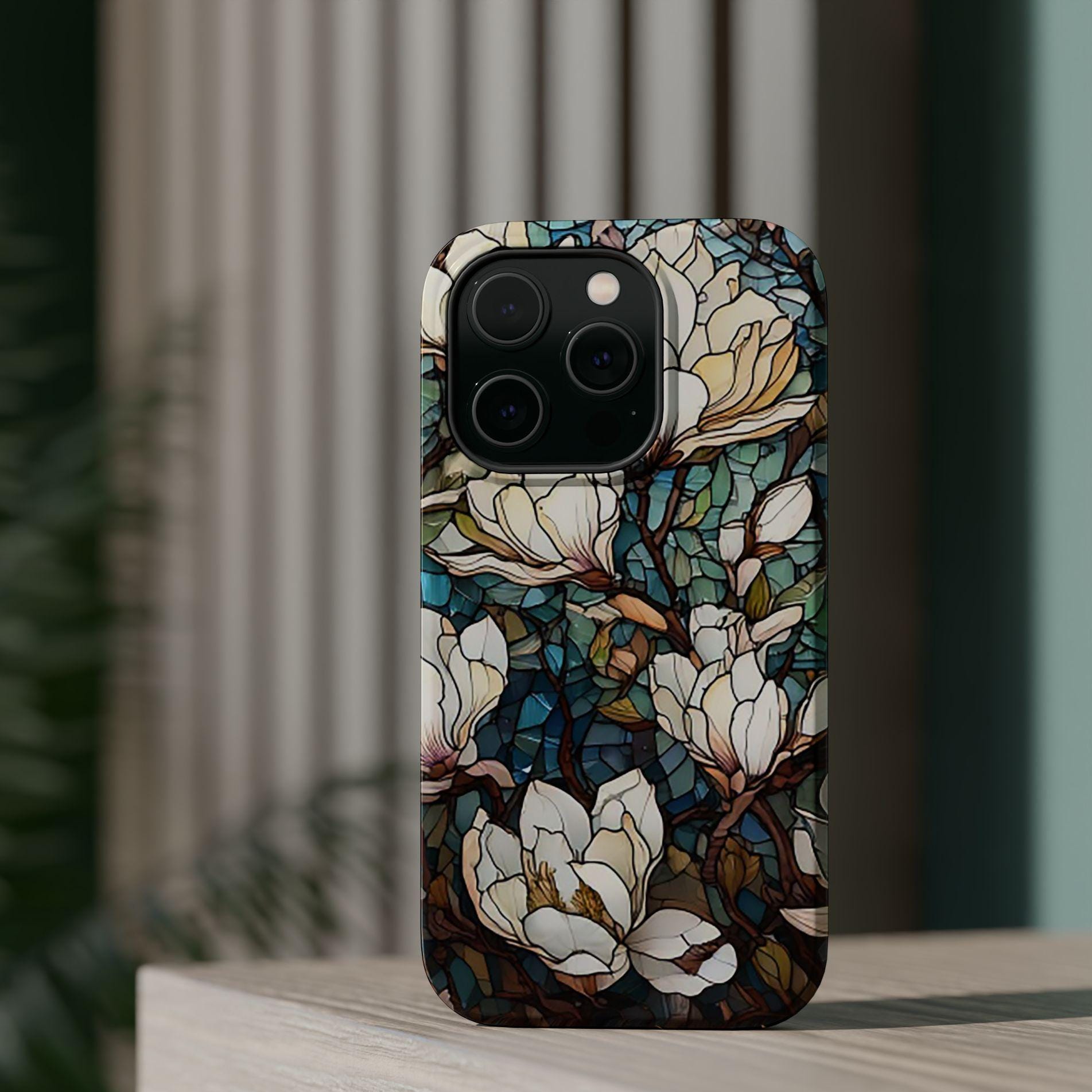 Stained Glass MAG iphone case - Magnetic Tough Cases, Protective Phone Cover, Colorful Tech Accessories, Unique Gift Idea, Trendy Smartphone