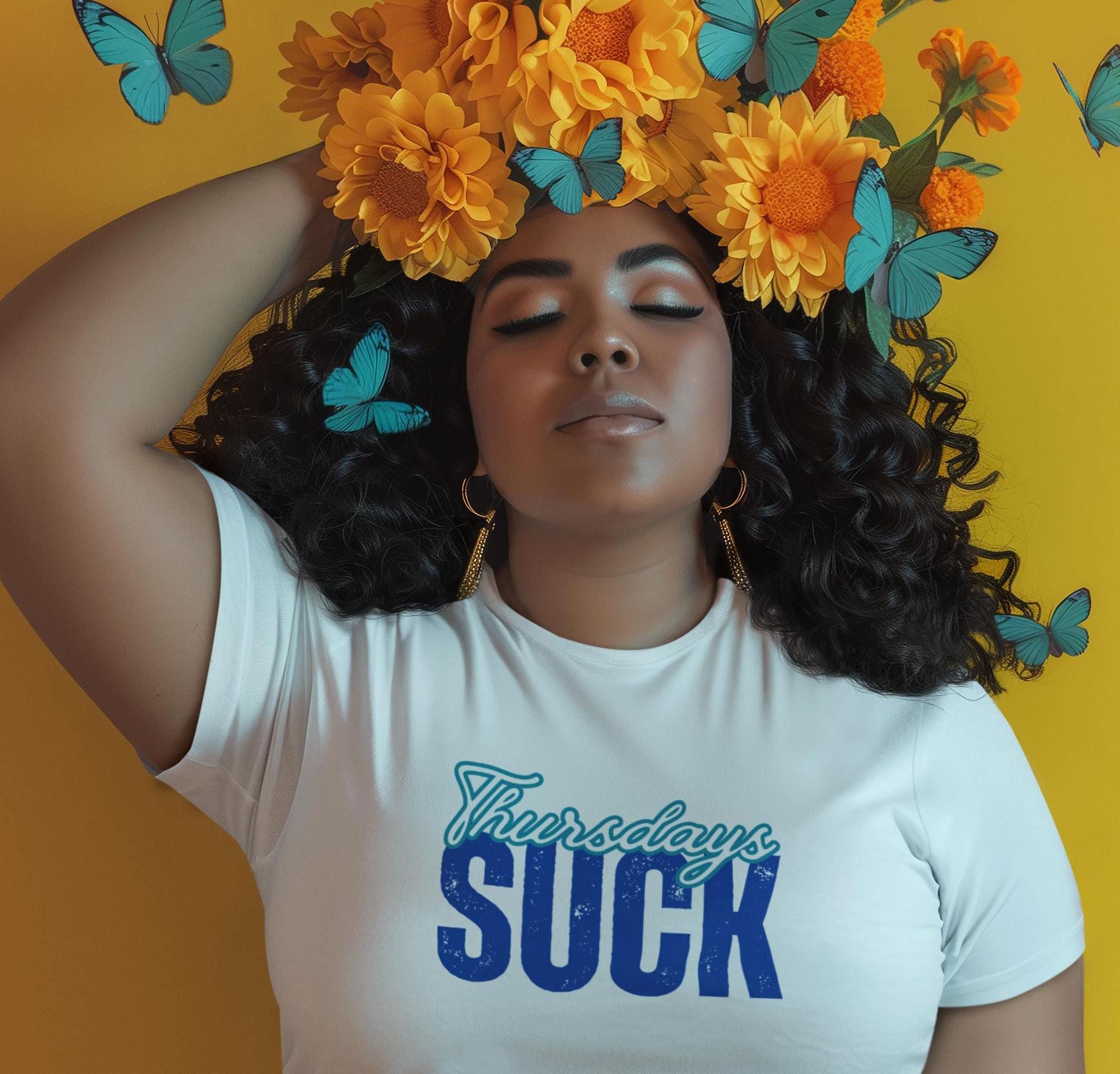 Thursdays SUCK Unisex Tee, Graphic T-Shirt, Funny Shirt, Weekend Vibes, Casual Top, Cotton Tee, Graduation Gift Unisex, Mothers Day Gift