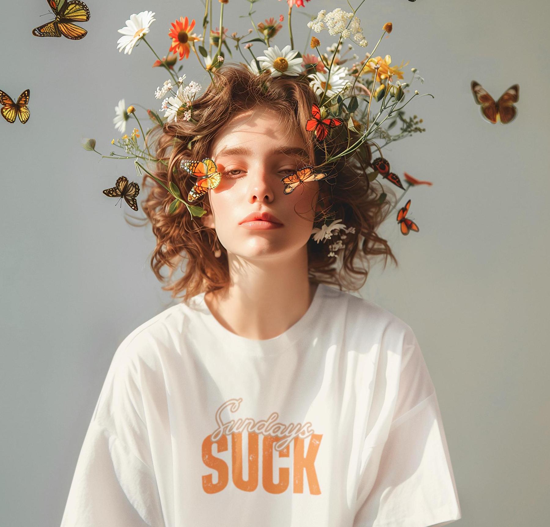 Sundays SUCK Unisex Heavy Cotton Tee, Weekend Vibes Shirt, Weekend Warrior Tee, Sunday Funday T-Shirt, Graphic Tee for Lazy Days