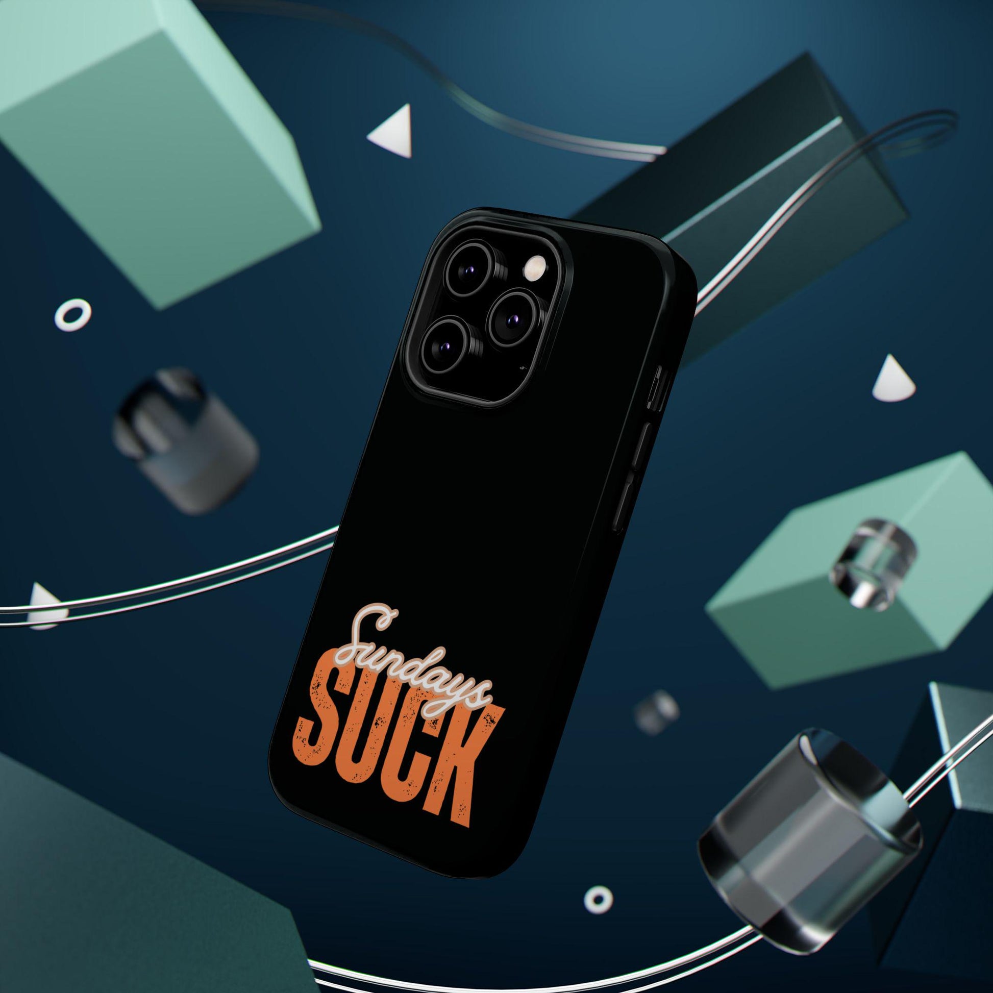 Sundays Suck Magnetic Phone Case, Humorous Sunday Phone Cover, Fun Gift for Friends, Unique Tech Accessories, Stylish Protection, Unisex