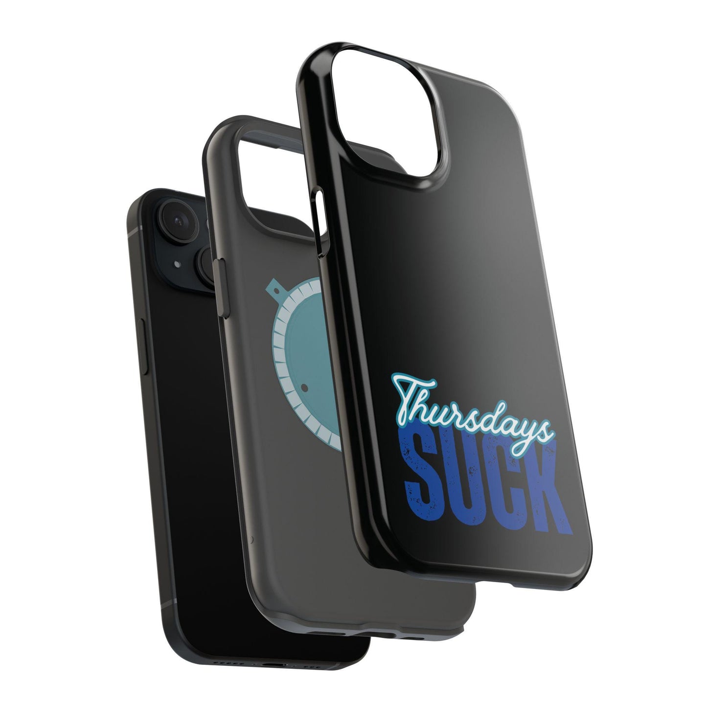 Funny Thursdays Suck iPhone Magnet Case, Humorous Tough Phone Cover, Sarcastic Magnetic Phone Protector, Cool Thursday Gift, Snarky Phone