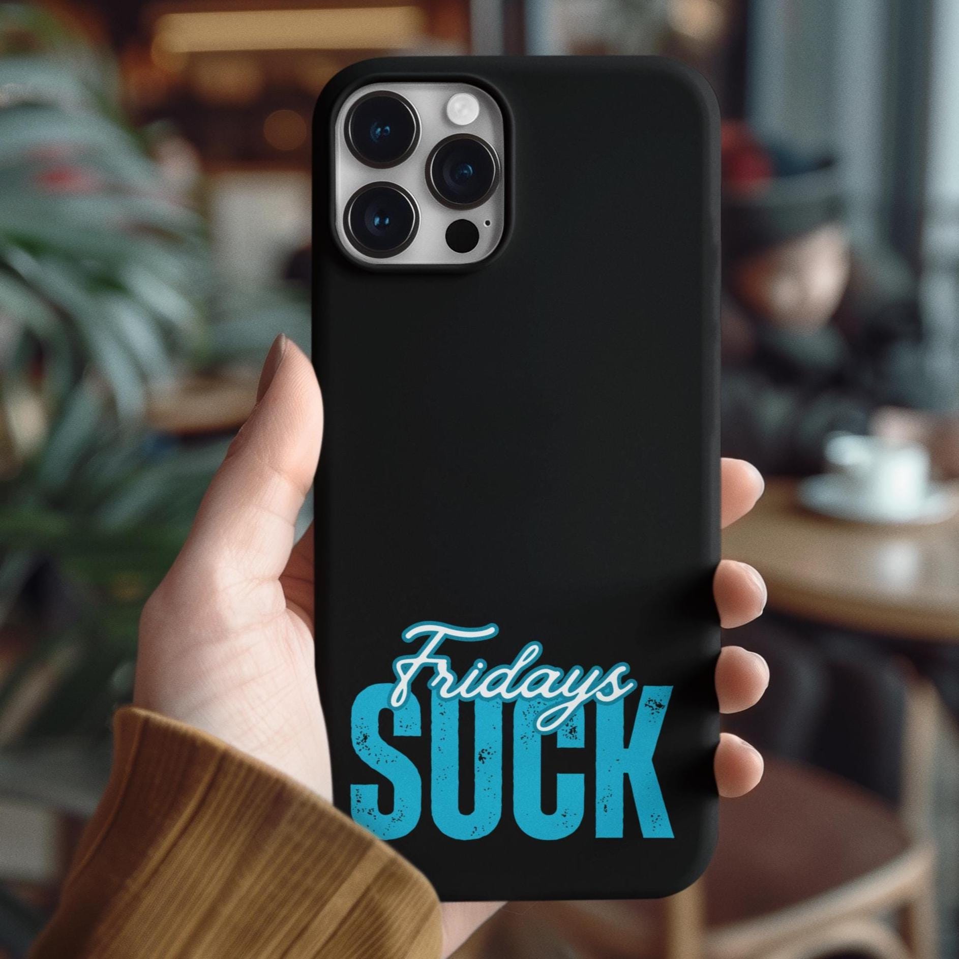 Fridays Suck iPhone Case,Magnetic Tough Cases, Funny Phone Cover, Weekend Vibes, Cool Gift for Millennials, Sarcastic Accessories, Humorous
