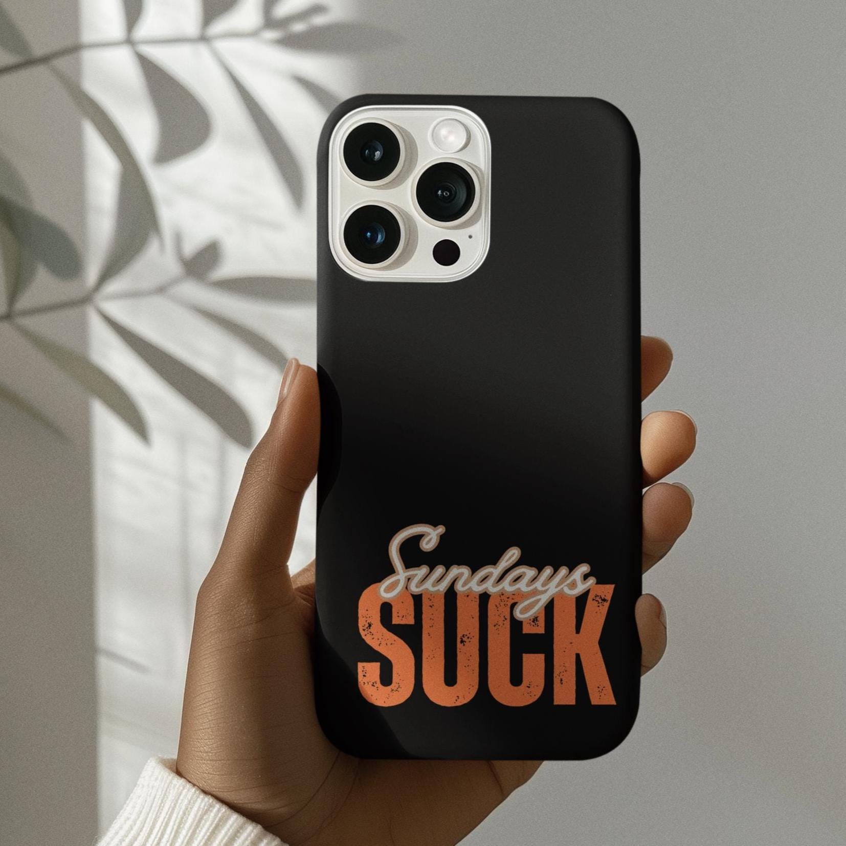 Sundays Suck Magnetic Phone Case, Humorous Sunday Phone Cover, Fun Gift for Friends, Unique Tech Accessories, Stylish Protection, Unisex