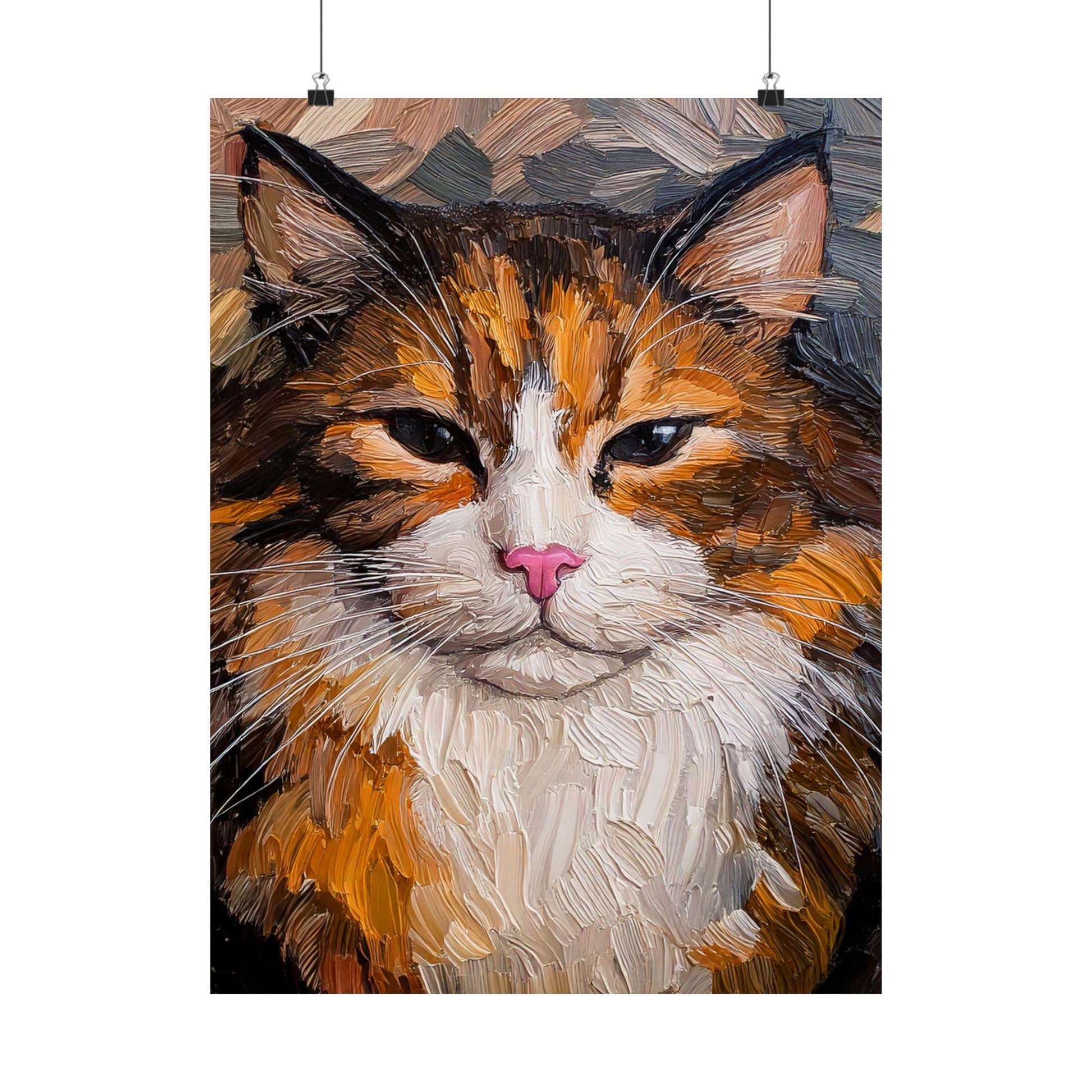 Crazy Cat Lover Poster, Vertical Wall Art, Matte Wall Decor, Feline Art Print, Whimsical Kitty Picture, Unique Home Decoration, Unisex