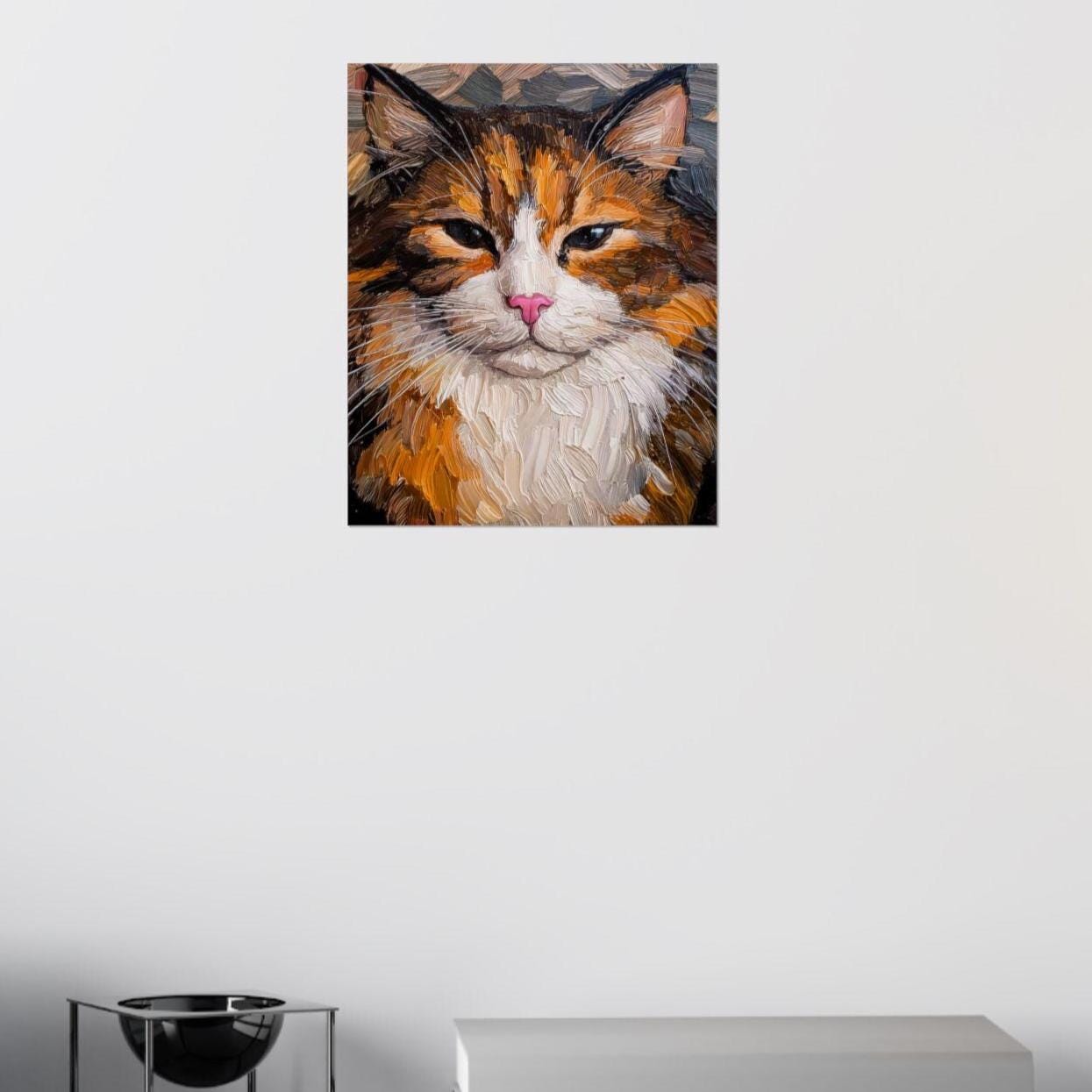 Crazy Cat Lover Poster, Vertical Wall Art, Matte Wall Decor, Feline Art Print, Whimsical Kitty Picture, Unique Home Decoration, Unisex