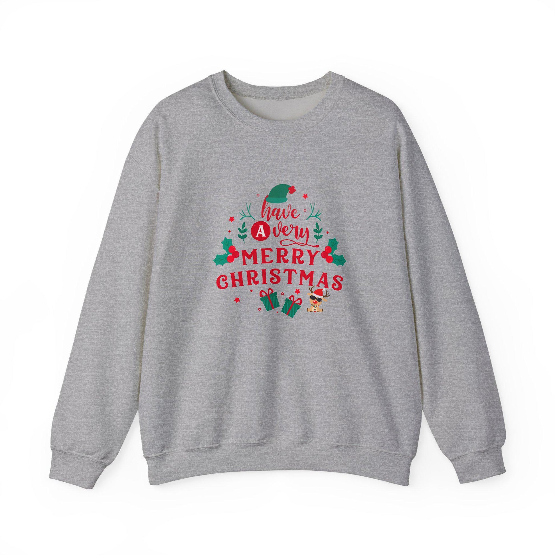 Christmas Crewneck Sweatshirt, Holiday Jumper, Festive Sweatshirt, Xmas Gift, Winter Sweater, Cozy Pullover, Holiday gift Family Matching