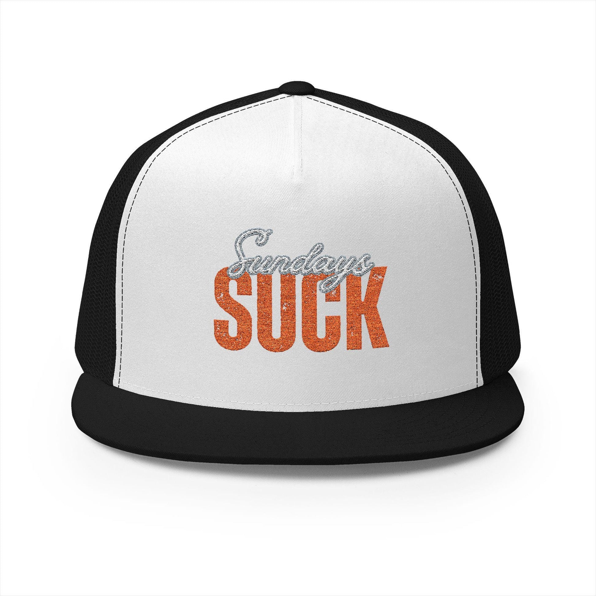 Embroidered 5 Panel Trucker Cap-Sunday Suck, Trendy Fashion Accessory,Gift for Him,Casual Style, Sports Hat, Summer Essential,Unisex Gift