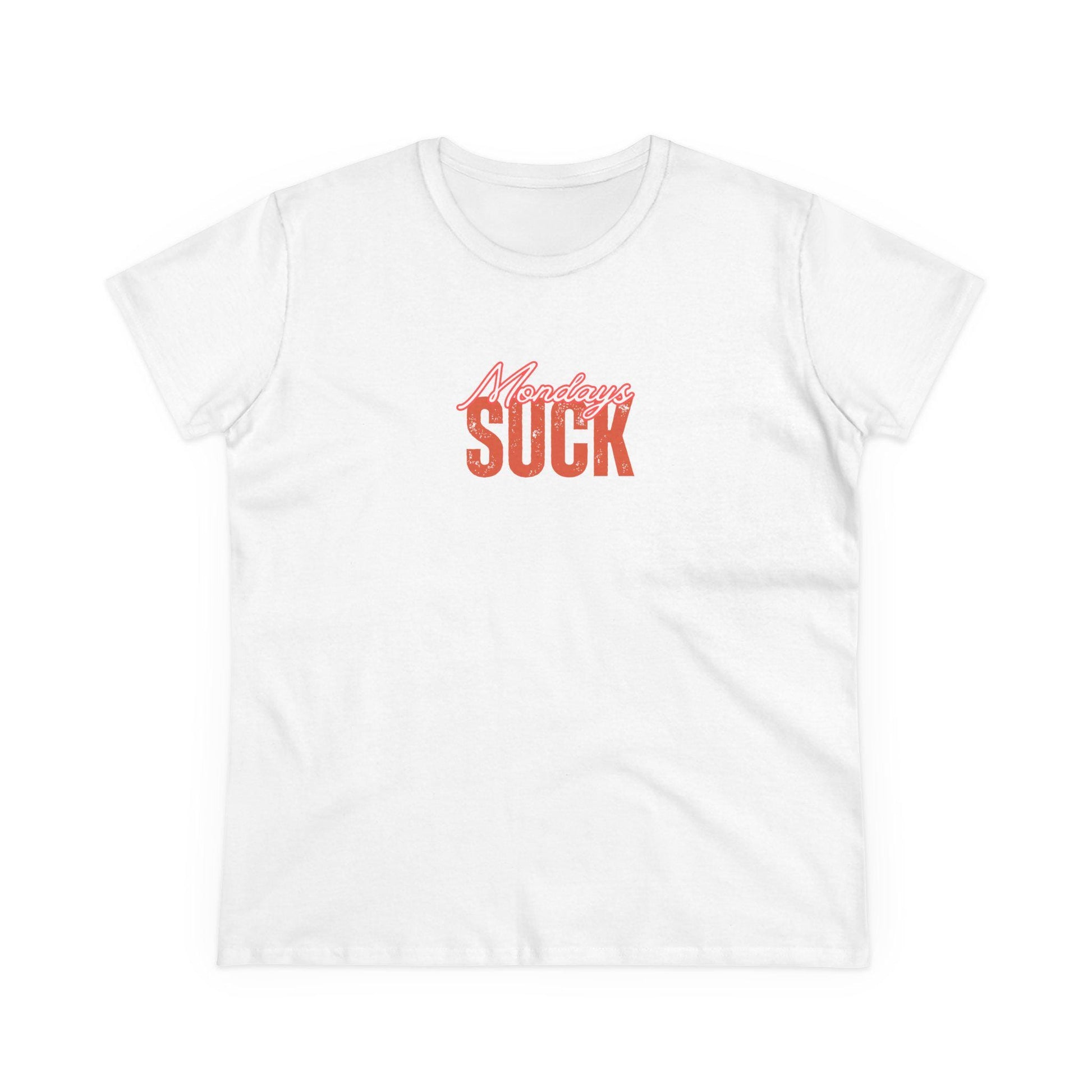 Mondays Suck T-Shirt, Beachwear, Gift for Her, Fun Summer Style, Relaxed Fit,Women's Tee, Gift for her, Breakup Gift,Birthday, Wedding Gift