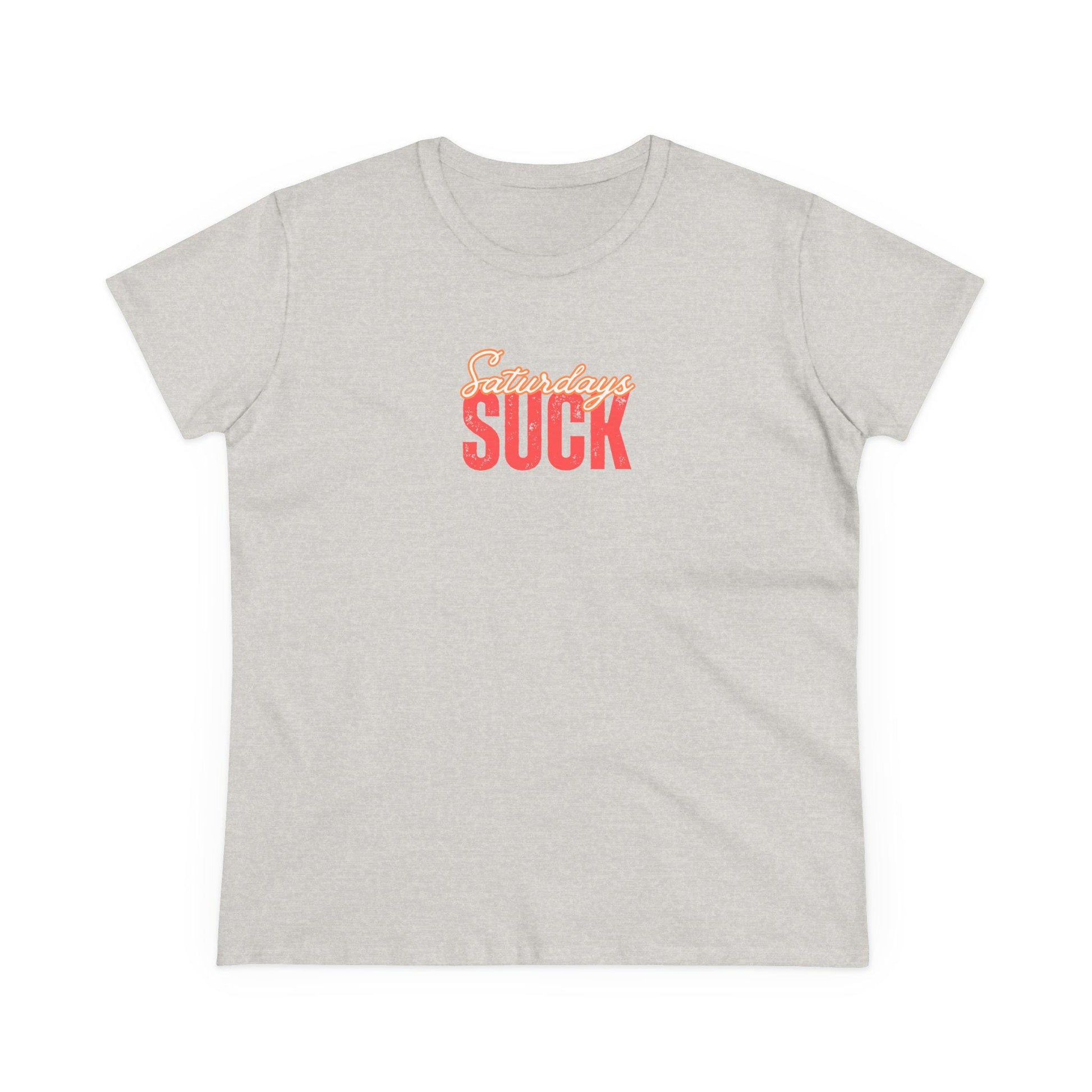 Saturdays Suck T-Shirt, Beachwear, Gift for Her, Fun Summer Style, Relaxed Fit, Women's Tee, Baby Tee, Gift for her,Breakup gift