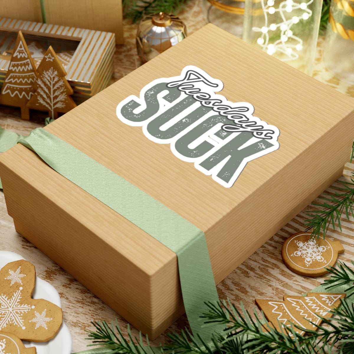 Tuesdays Suck Stickers, Motivational Laptop Decals, Inspirational Wall Art, Office Humor, Gift Ideas for Friends, Kiss-Cut Sticker Pack