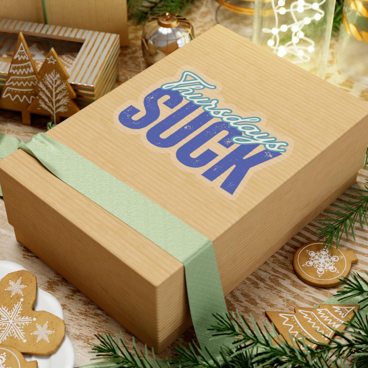 Thursdays Suck Stickers, Motivational Laptop Decals, Inspirational Wall Art, Office Humor, Gift Ideas for Friends, Kiss-Cut Sticker Pack