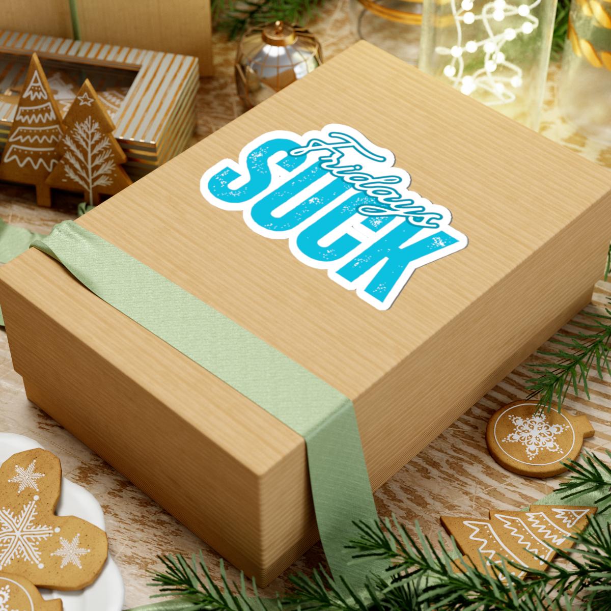 Fridays Suck Stickers, Motivational Laptop Decals, Inspirational Wall Art, Office Humor, Gift Ideas for Friends, Kiss-Cut Sticker Pack