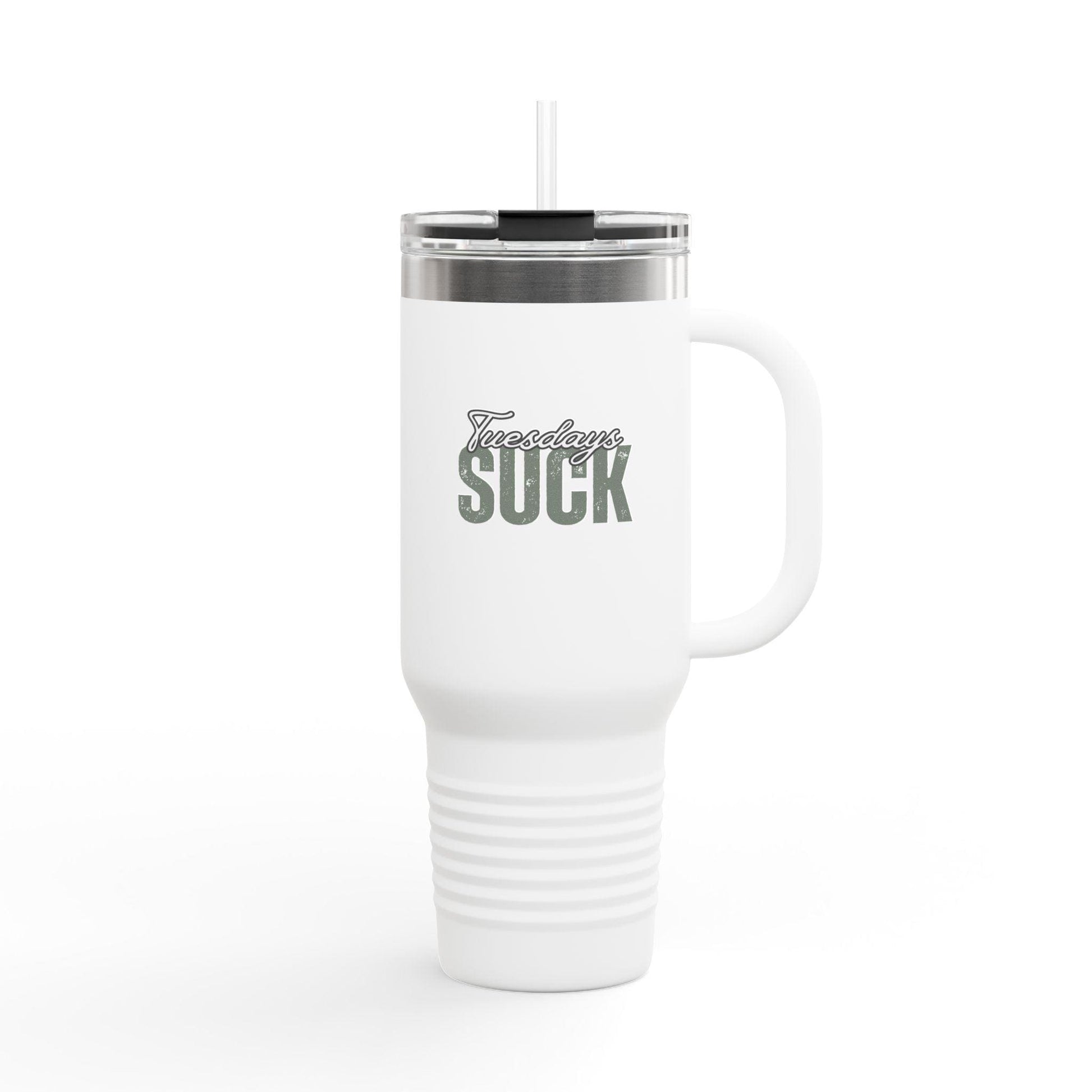 Tuesdays SUCK Insulated Travel Mug, 40oz - Coffee Lovers Gift,Road Trip Cup,Humor Travel Mug, Gifts for Friends,Unisex,Birthday Gift,Breakup