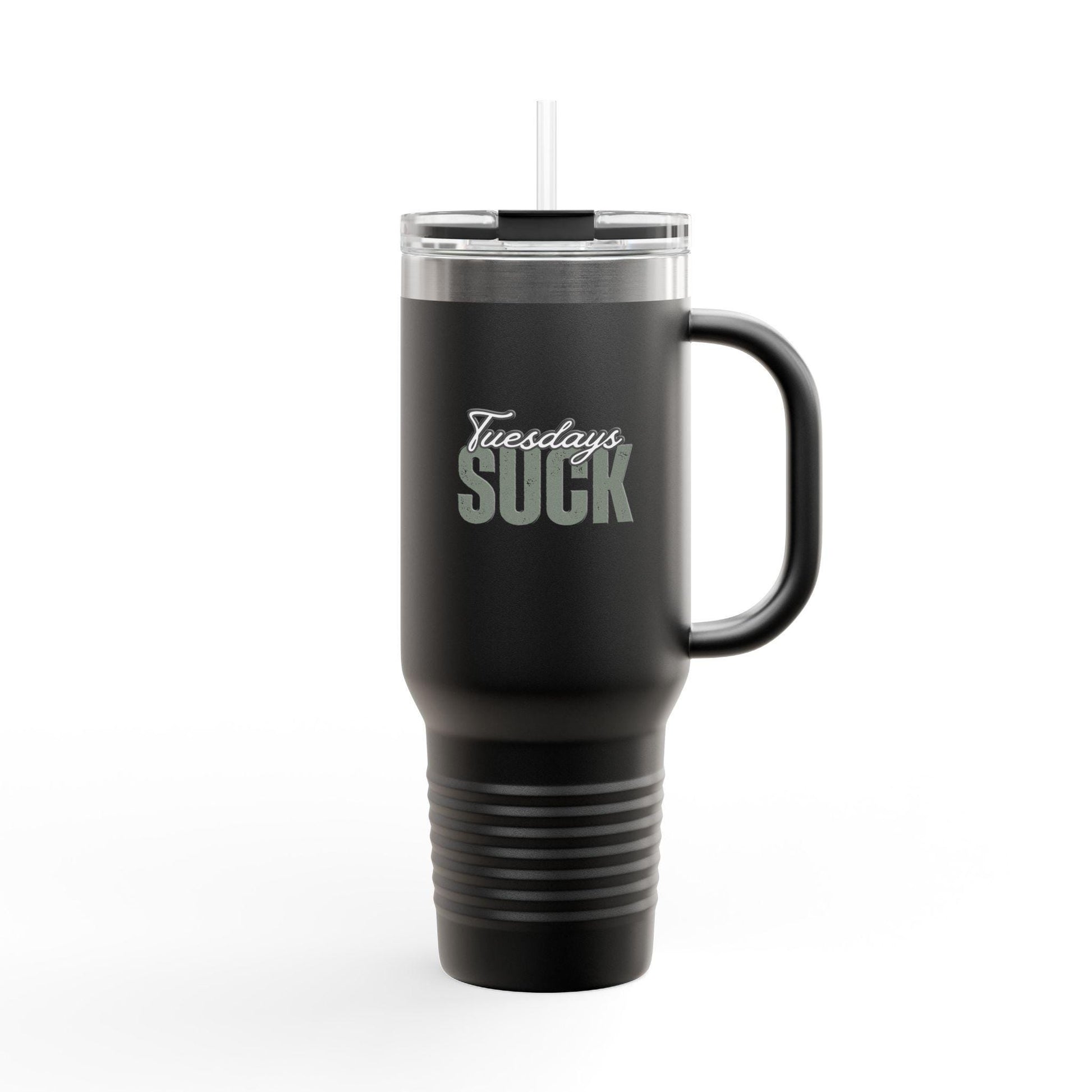 Tuesdays SUCK Insulated Travel Mug, 40oz - Coffee Lovers Gift,Road Trip Cup,Humor Travel Mug, Gifts for Friends,Unisex,Birthday Gift,Breakup