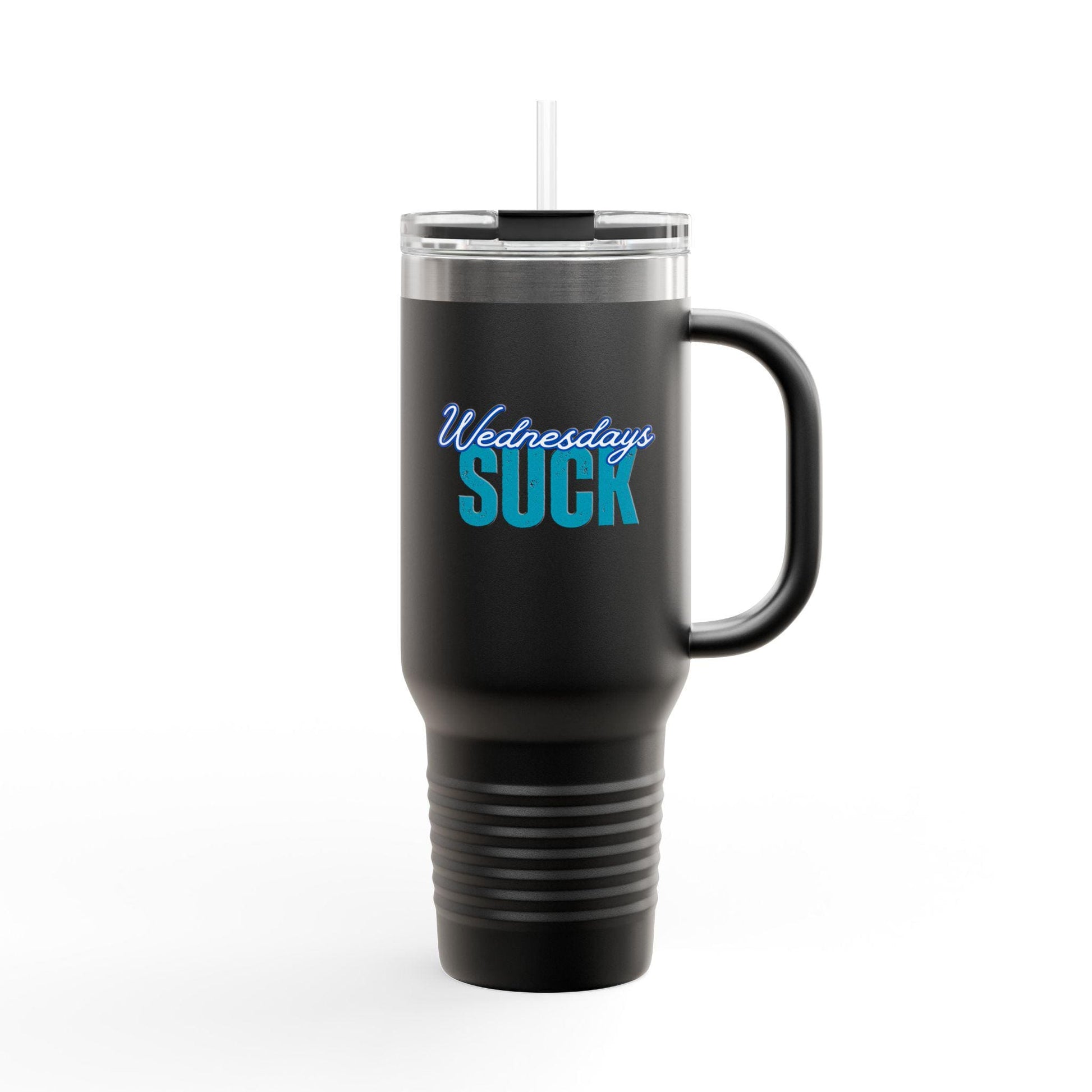 Wednesdays SUCK Insulated Travel Mug, 40oz-Coffee Lovers Gift,Road Trip Cup,Humor Travel Mug,Gifts for Friends,Birthday Gift,Breakup Gift