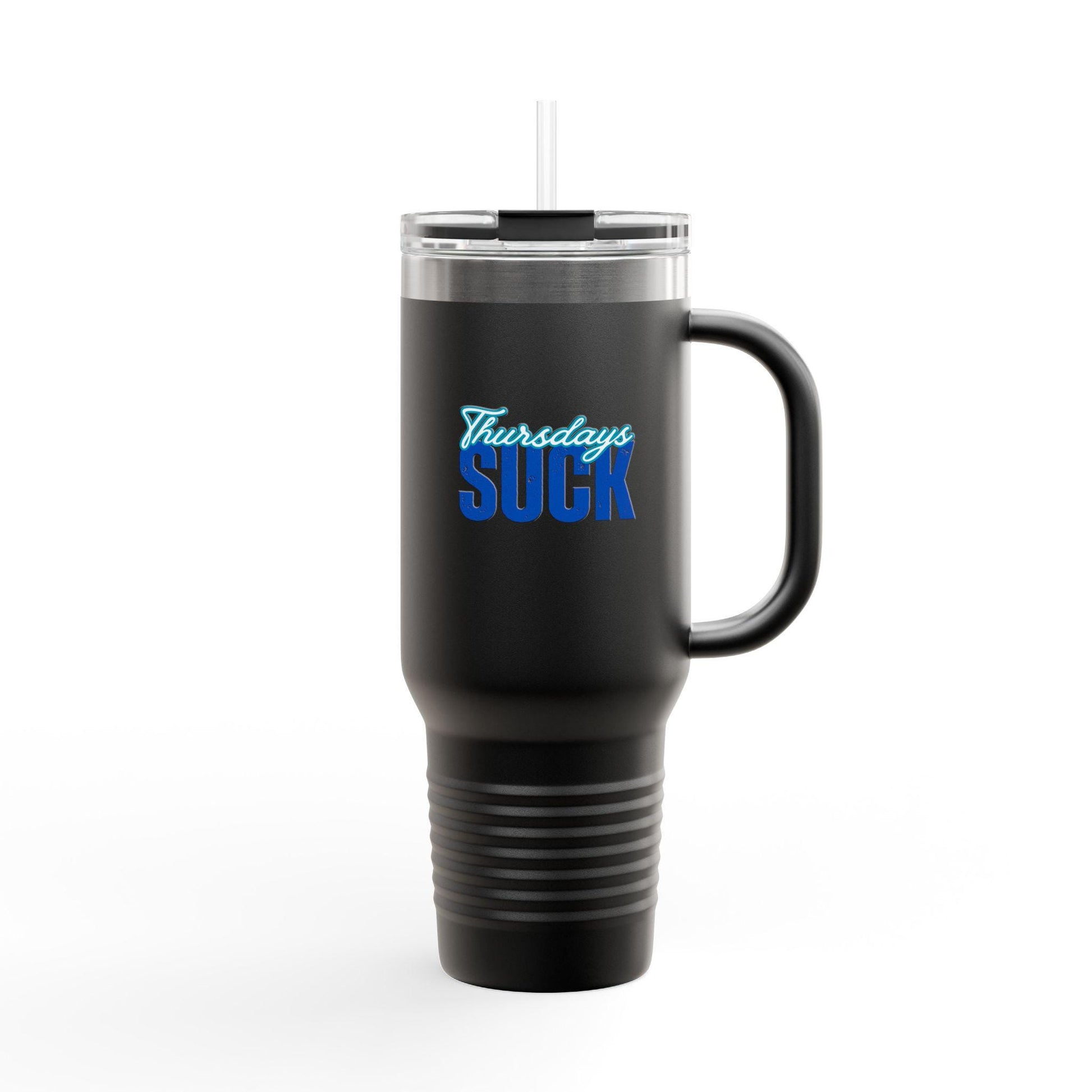 Thursdays SUCK Insulated Travel Mug, 40oz - Coffee Lovers Gift,Road Trip Cup, Humor Travel Mug,Gifts for Friends,Birthday Gift,Breakup Gift