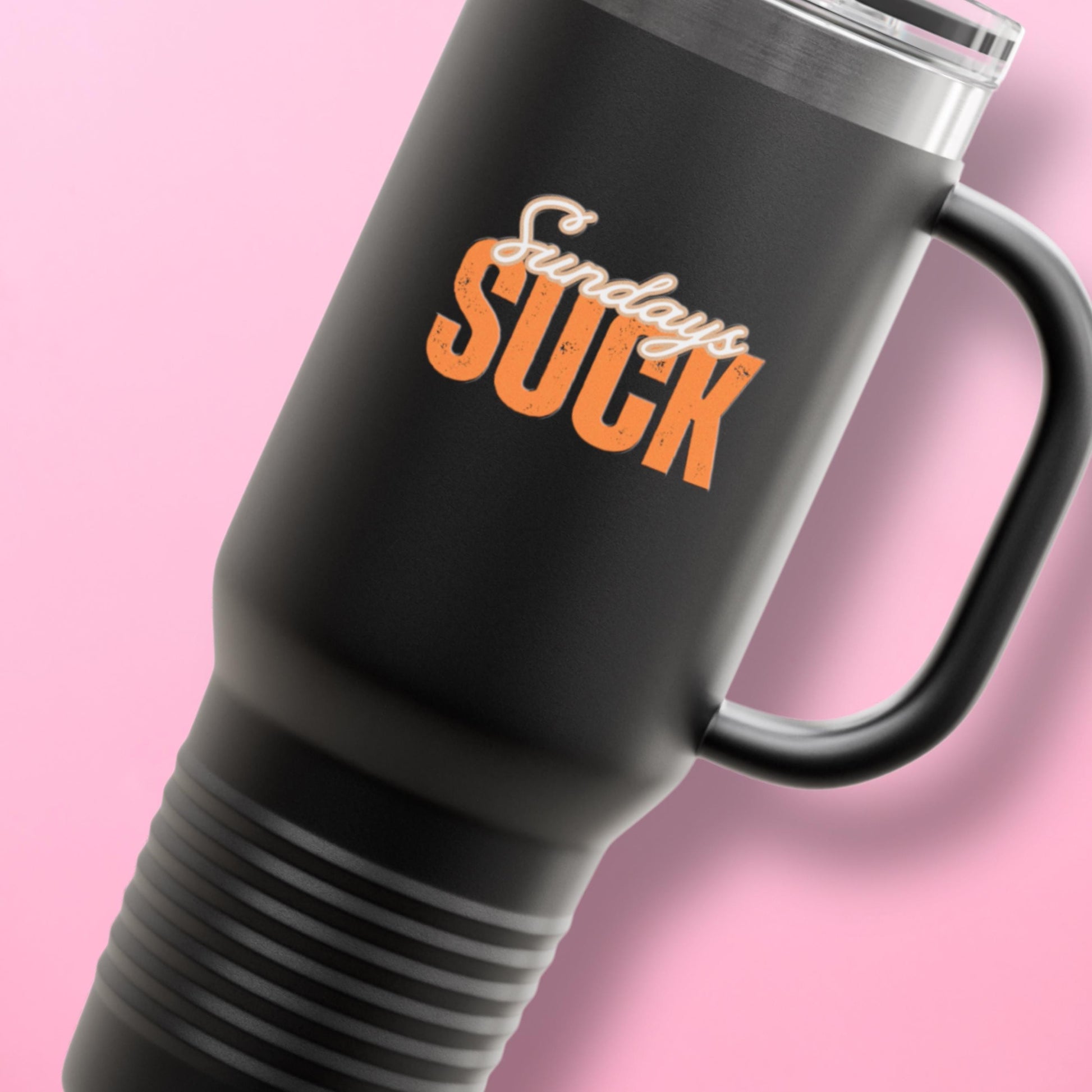 Sundays SUCK Insulated Travel Mug, 40oz - Coffee Lovers Gift,Road Trip Cup, Humor Travel Mug, Gifts for Friends,Birthday Gift,Breakup