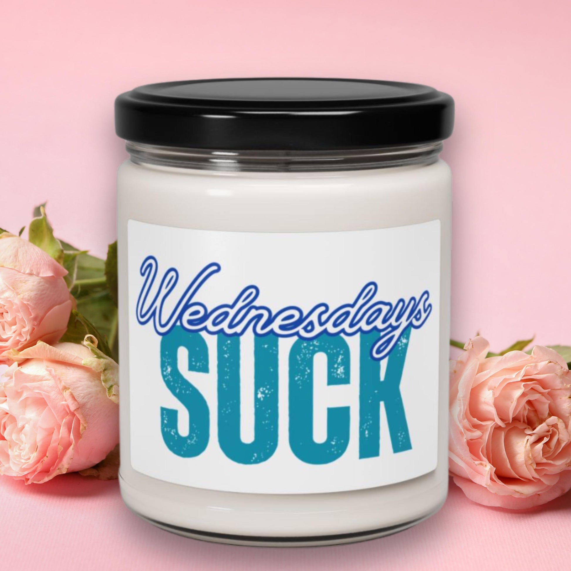 Scented Candle, Wednesday Blues Relaxing Home Fragrance, Gift for Bosses, Hilarious Desk Decor, Self-Care Essential, Wednesdays SUCK Candle
