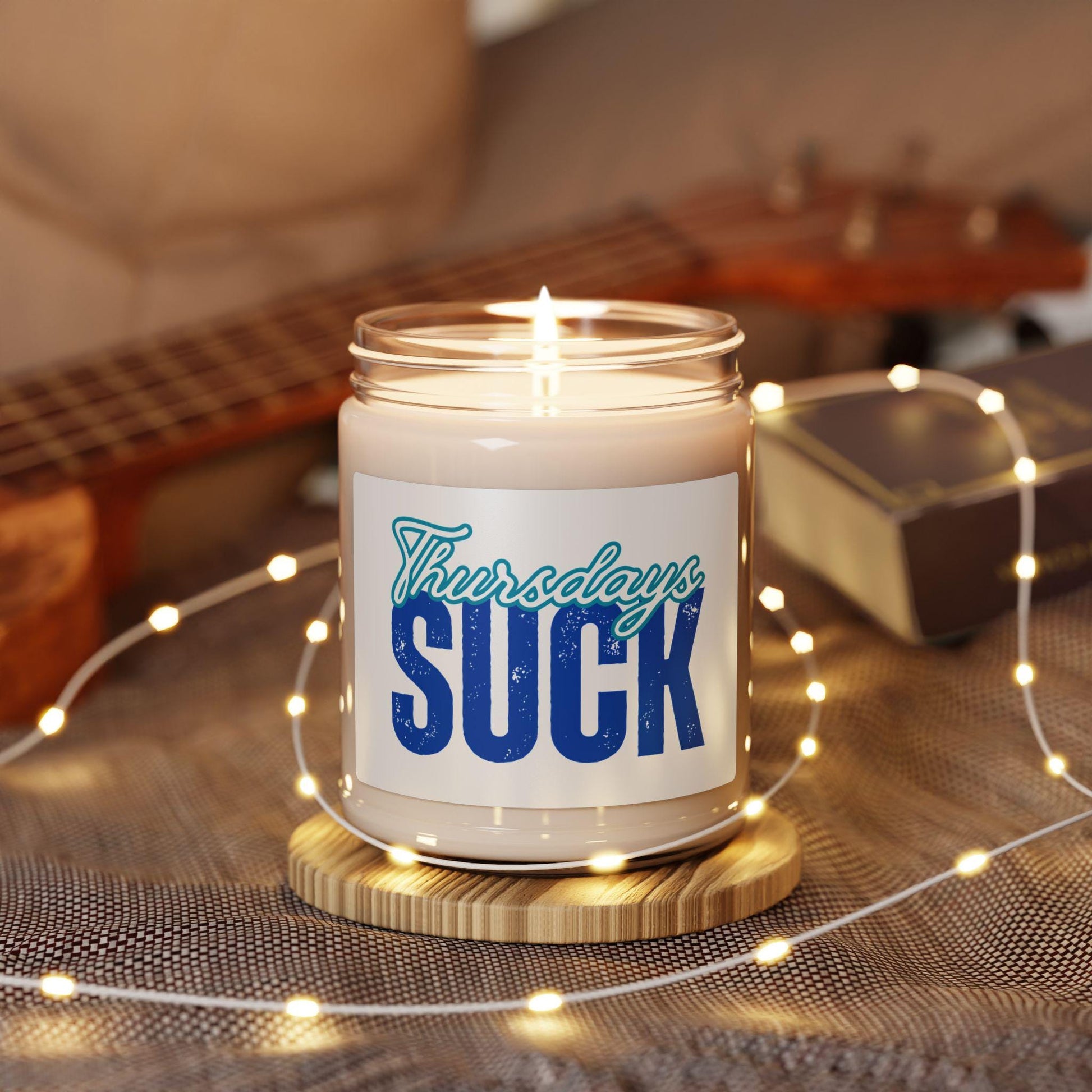 Scented Candle,Thursday Blues Relaxing Home Fragrance, Gift for Bosses, Hilarious Desk Decor, Self-Care Essential, Thursdays SUCK Candle