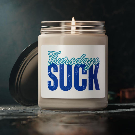 Scented Candle,Thursday Blues Relaxing Home Fragrance, Gift for Bosses, Hilarious Desk Decor, Self-Care Essential, Thursdays SUCK Candle