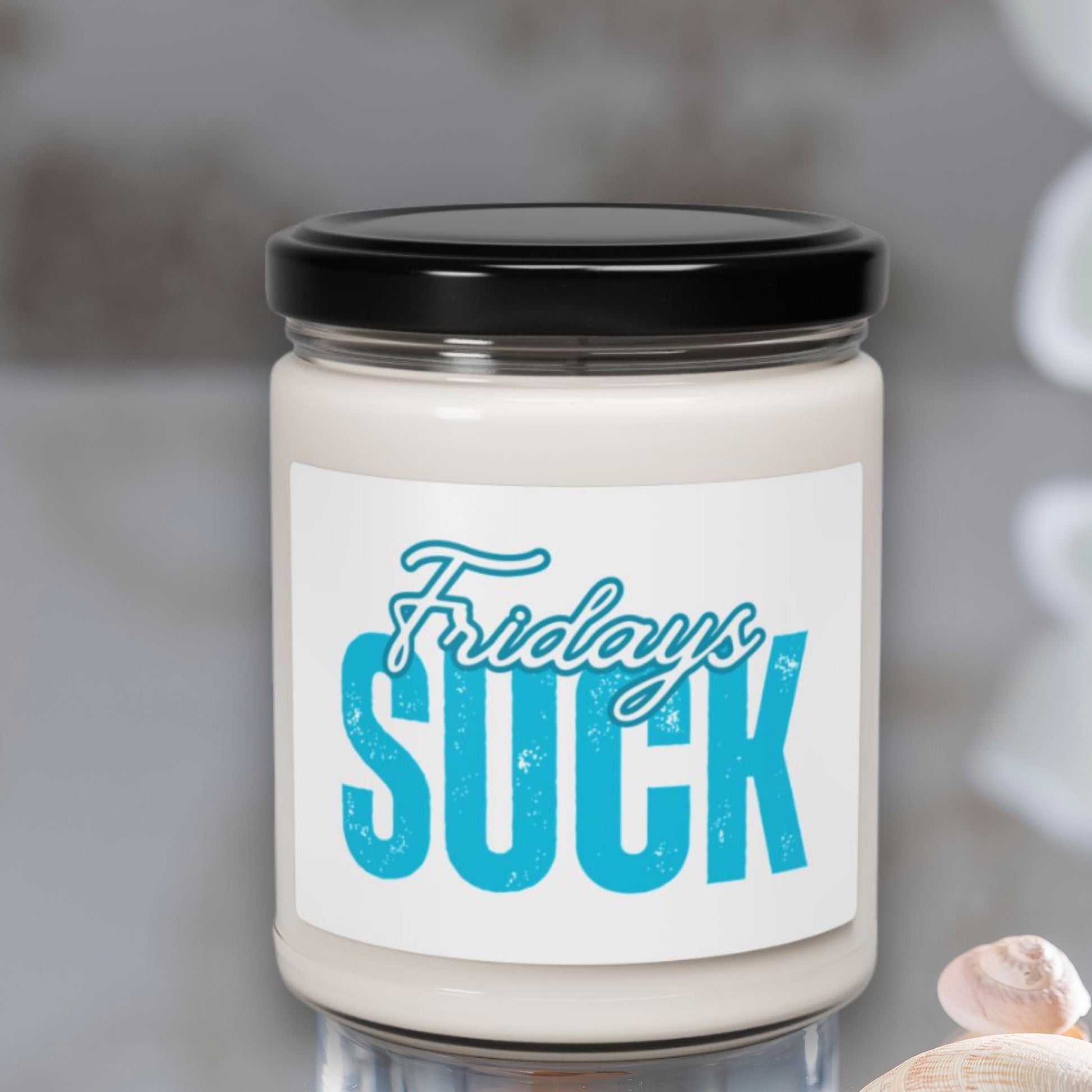 Scented Candle, Friday Blues Relaxing Home Fragrance, Gift for Bosses, Hilarious Desk Decor, Self-Care Essential, Friadys SUCK Candle