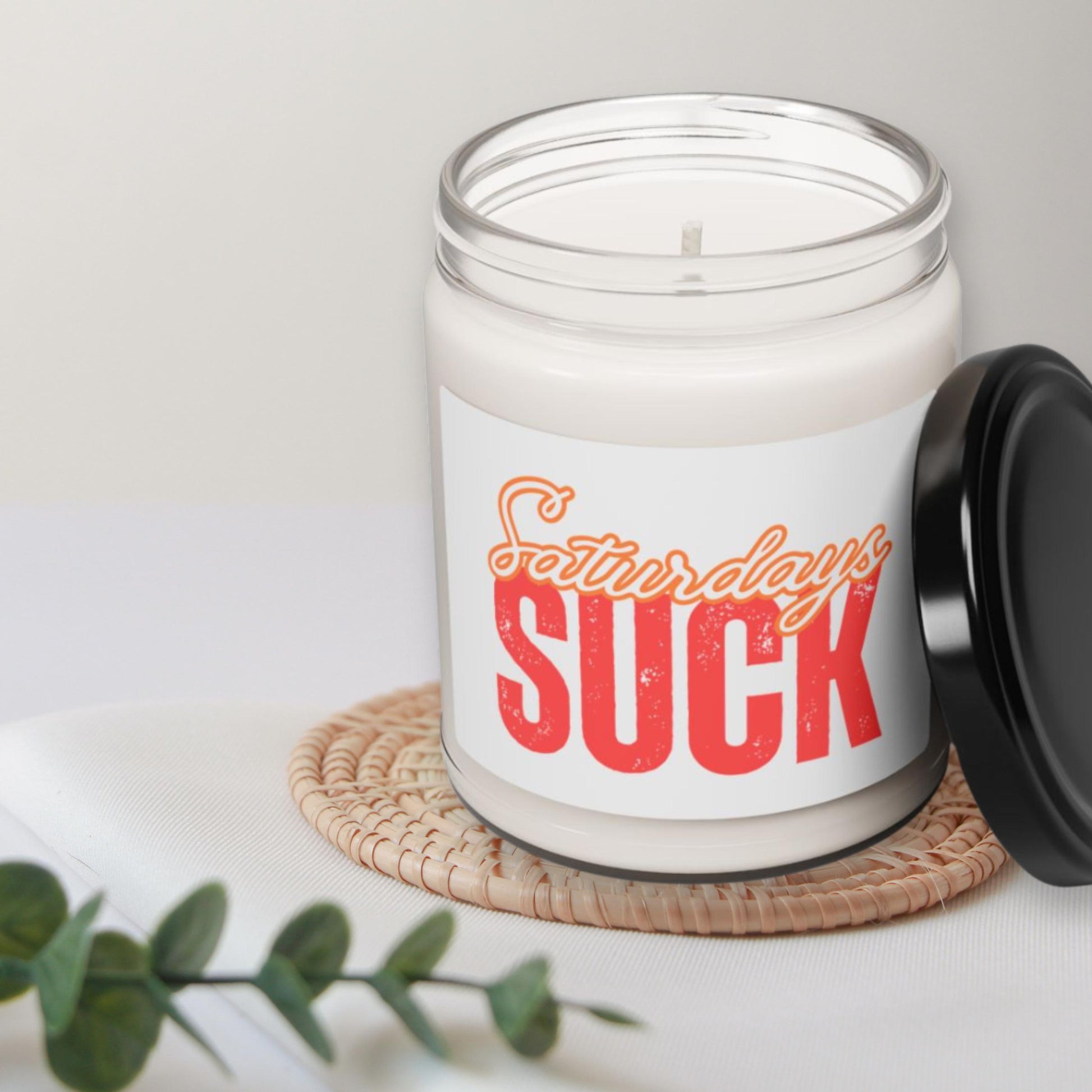 Scented Candle, Saturday Blues Relaxing Home Fragrance, Gift for Bosses, Hilarious Desk Decor, Self-Care Essential, Saturdays SUCK Candle
