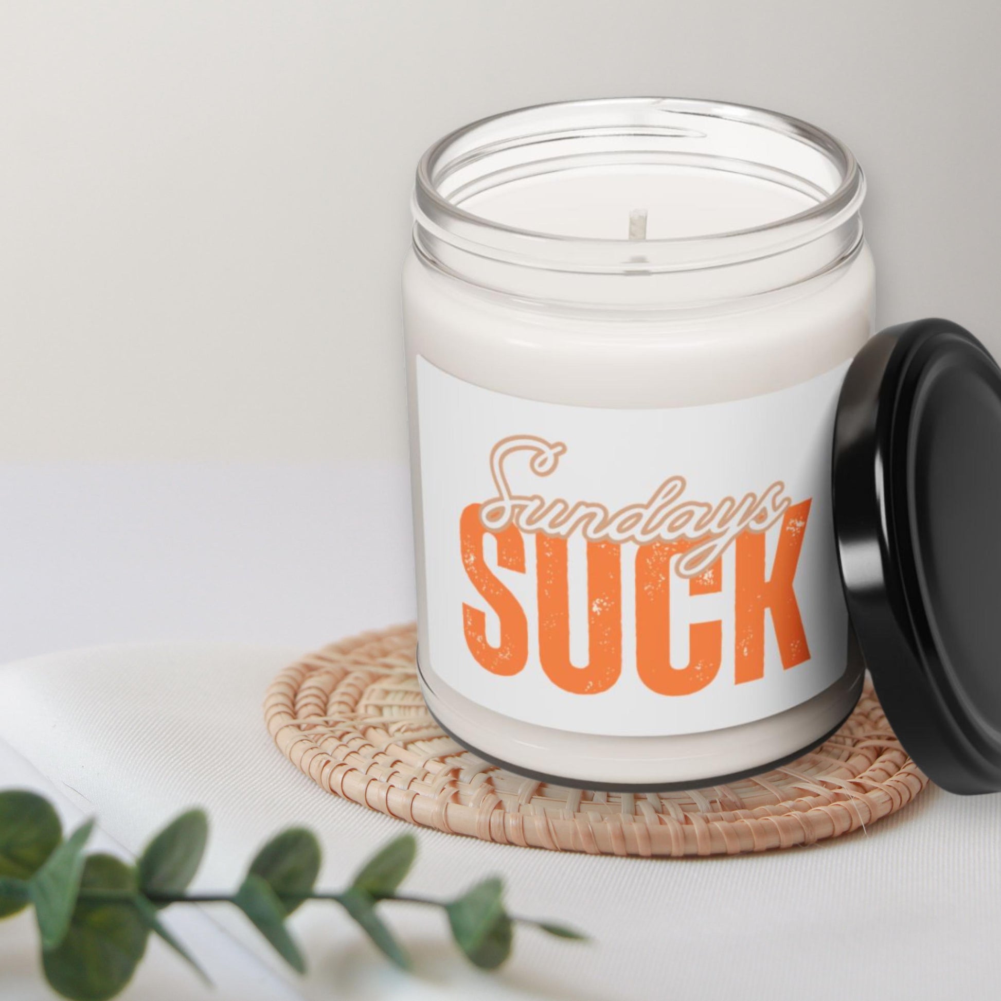 Scented Candle,Sunday Blues Relaxing Home Fragrance, Gift for Bosses, Hilarious Desk Decor, Self-Care Essential, Sundays SUCK Candle Gift