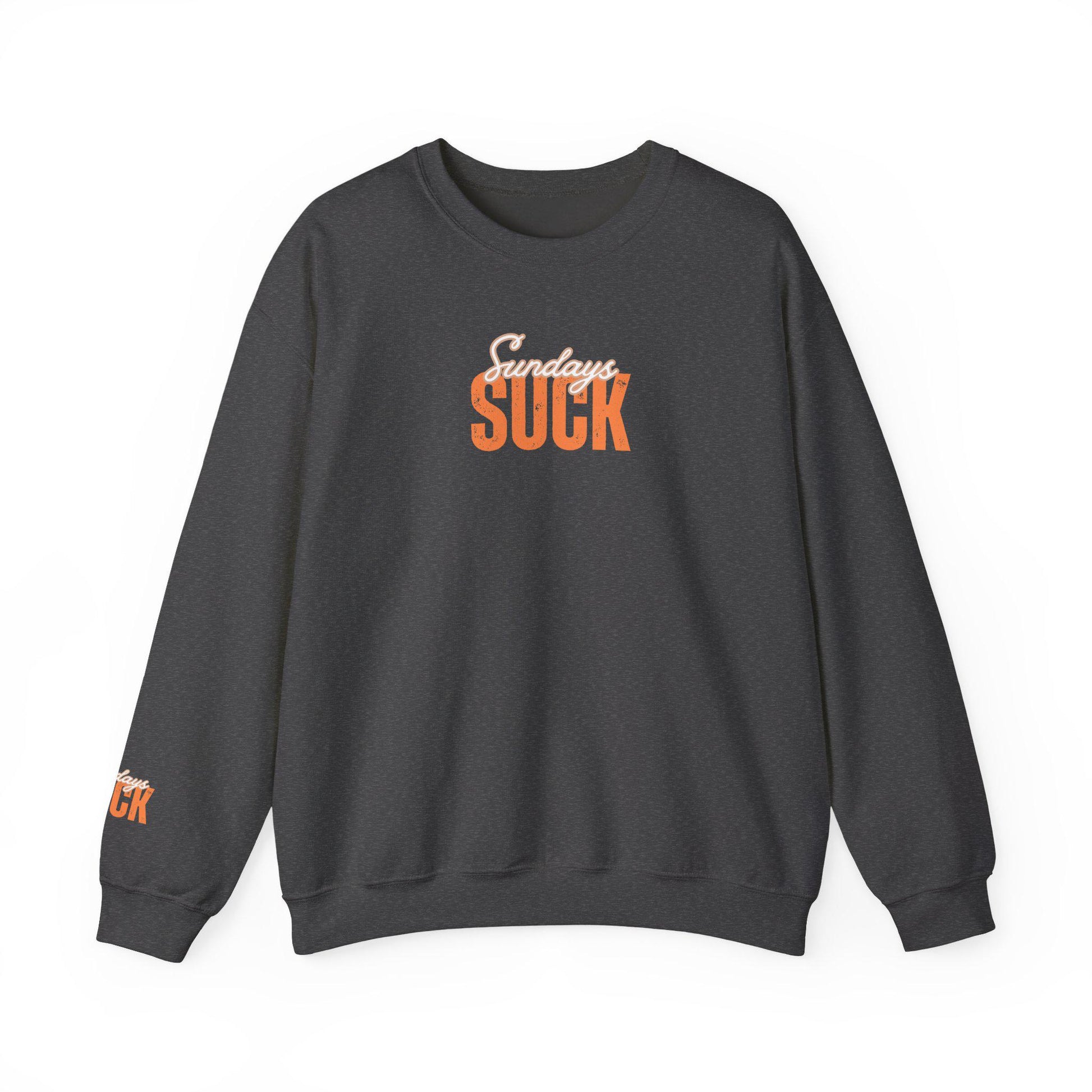 Sundays SUCK Trendy Unisex Crewneck Sweatshirt-Perfect Gift for Friends, Casual Wear, Cozy Lounge Clothing, Birthday Present,Breakup Gift