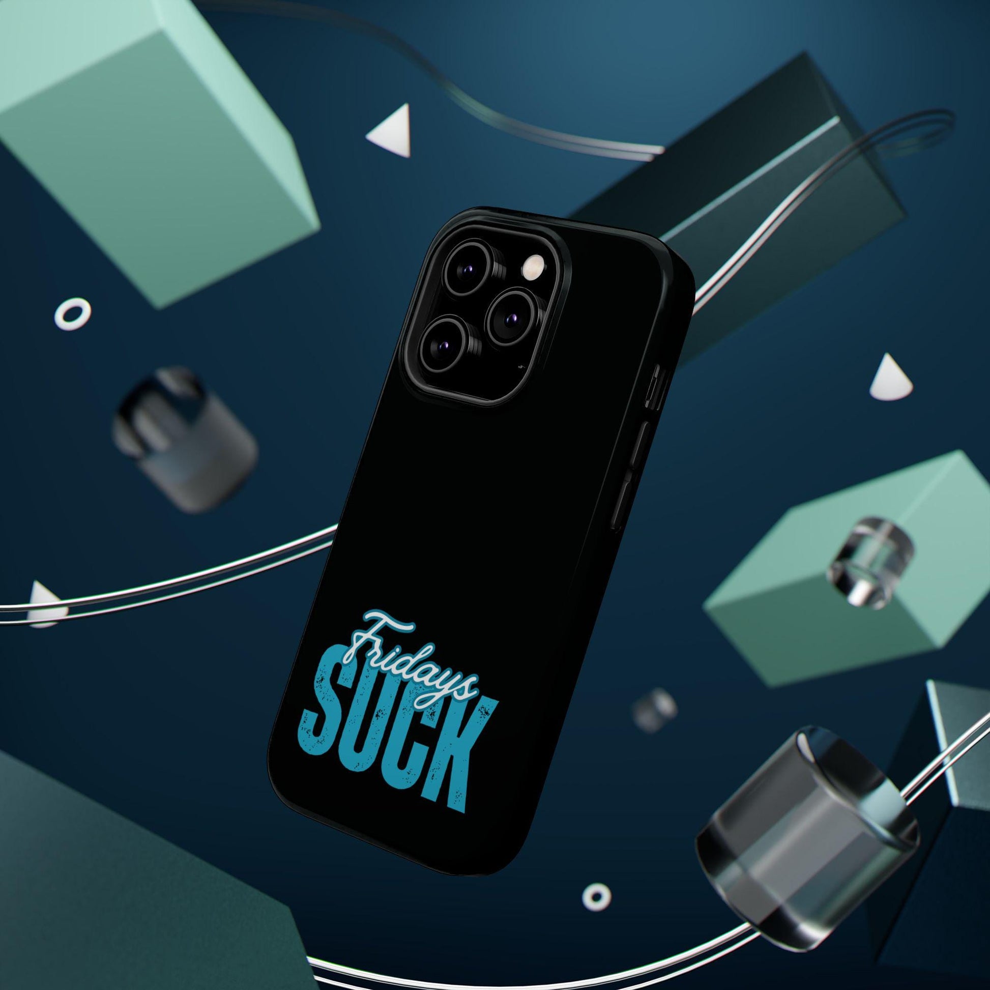 Fridays Suck iPhone Case,Magnetic Tough Cases, Funny Phone Cover, Weekend Vibes, Cool Gift for Millennials, Sarcastic Accessories, Humorous