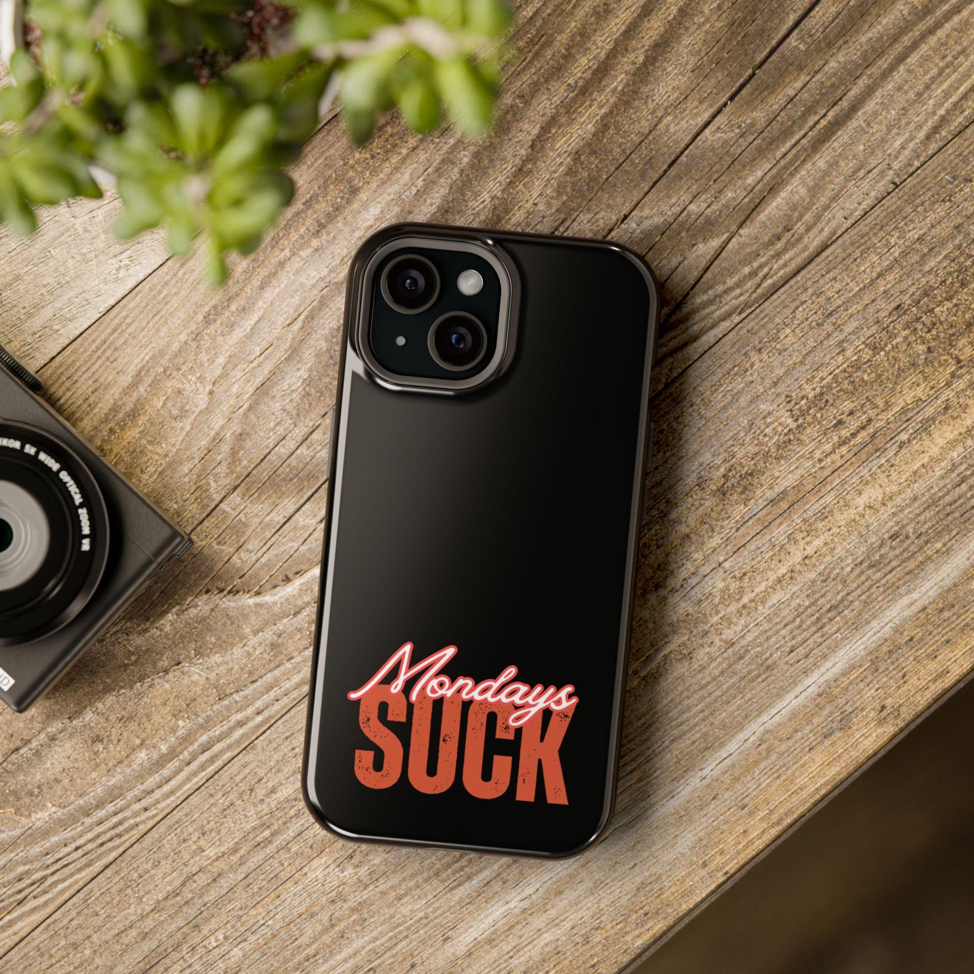 Funny Mondays Suck iPhone MAG Case, Magnetic Tough Case, Phone Cover, Monday Blues Gift, Sarcastic Tech Accessories