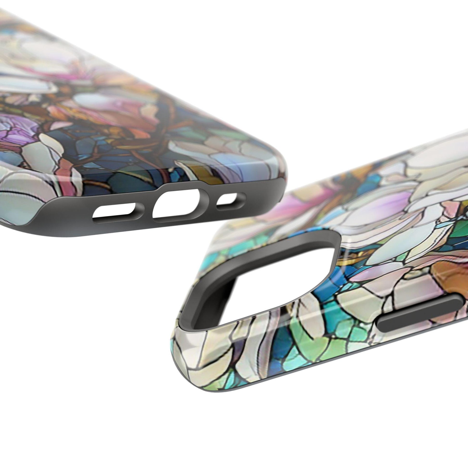 iPhone MAG Stylish Phone Case, Gift for Her, Magnolia Floral Design, Magnetic Tough Case, Spring Decor, Unique Accessory, Phone Protector