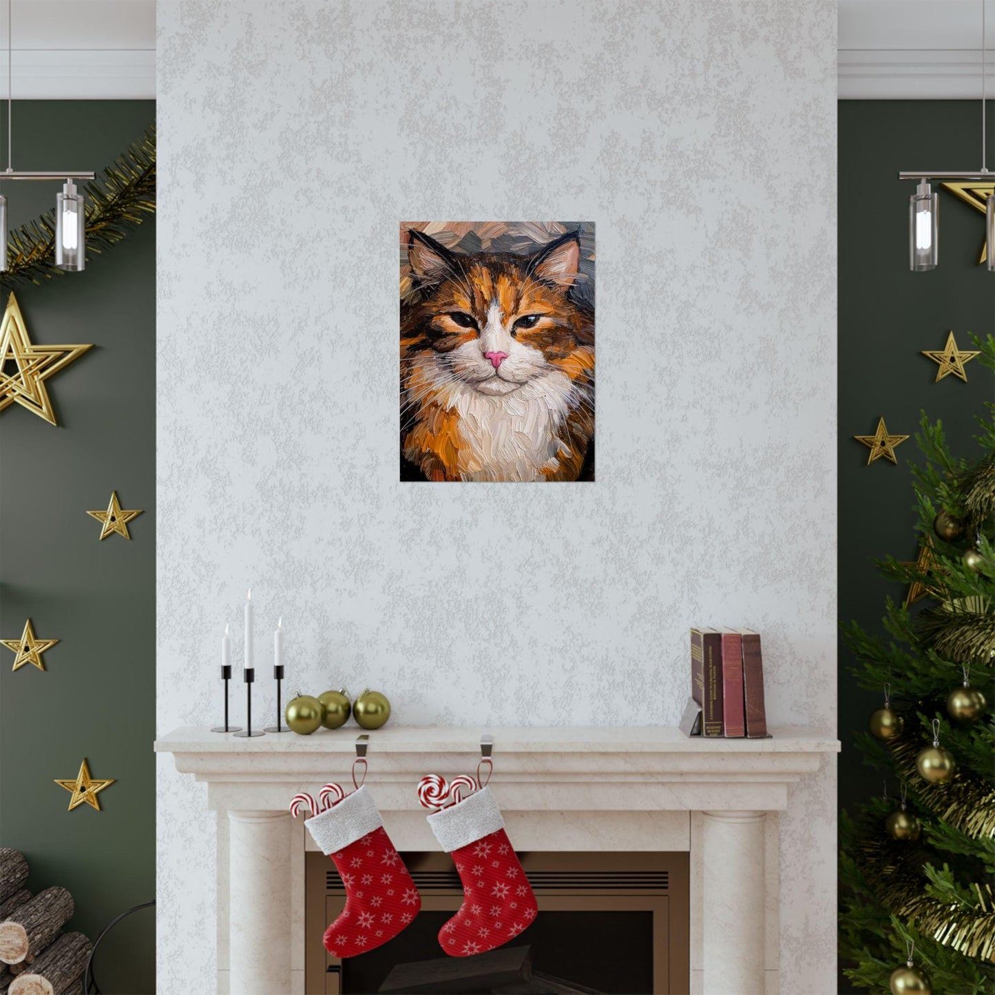Crazy Cat Lover Poster, Vertical Wall Art, Matte Wall Decor, Feline Art Print, Whimsical Kitty Picture, Unique Home Decoration, Unisex