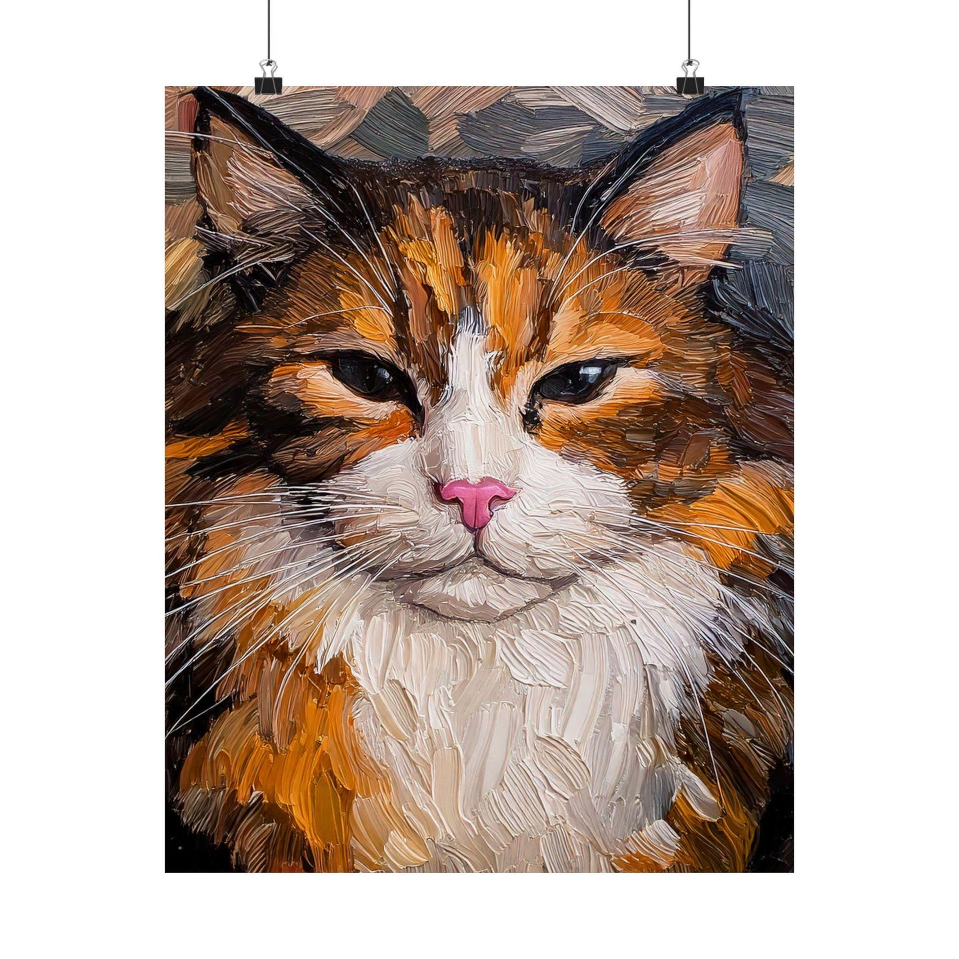 Crazy Cat Lover Poster, Vertical Wall Art, Matte Wall Decor, Feline Art Print, Whimsical Kitty Picture, Unique Home Decoration, Unisex